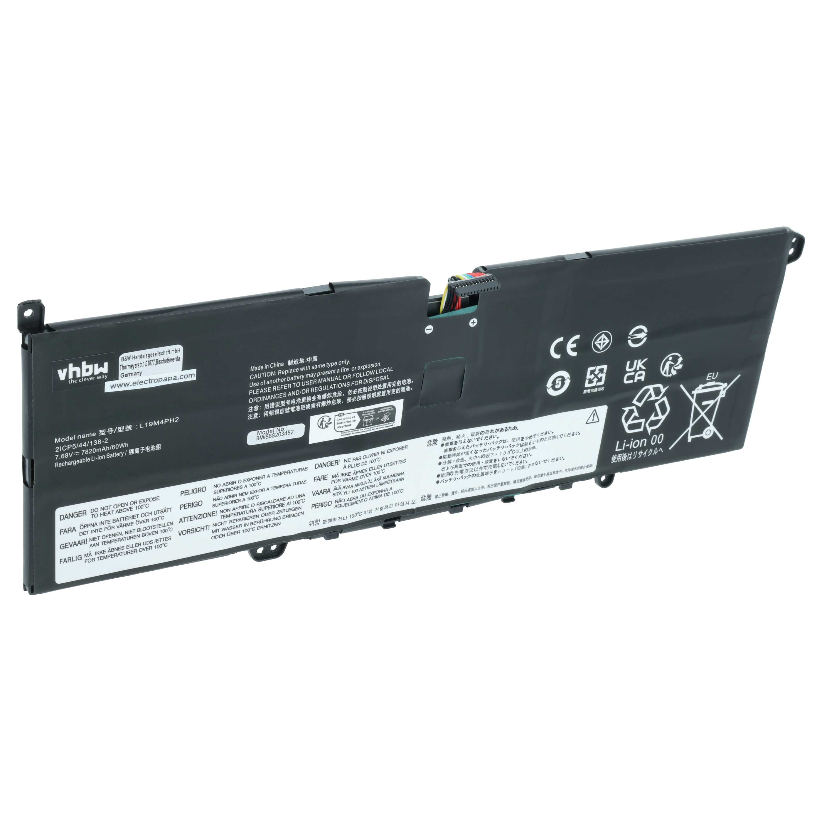 Akumulator do laptopa zamiennik Lenovo L19C4PH2 - 7750 mAh 7,68 V LiPo