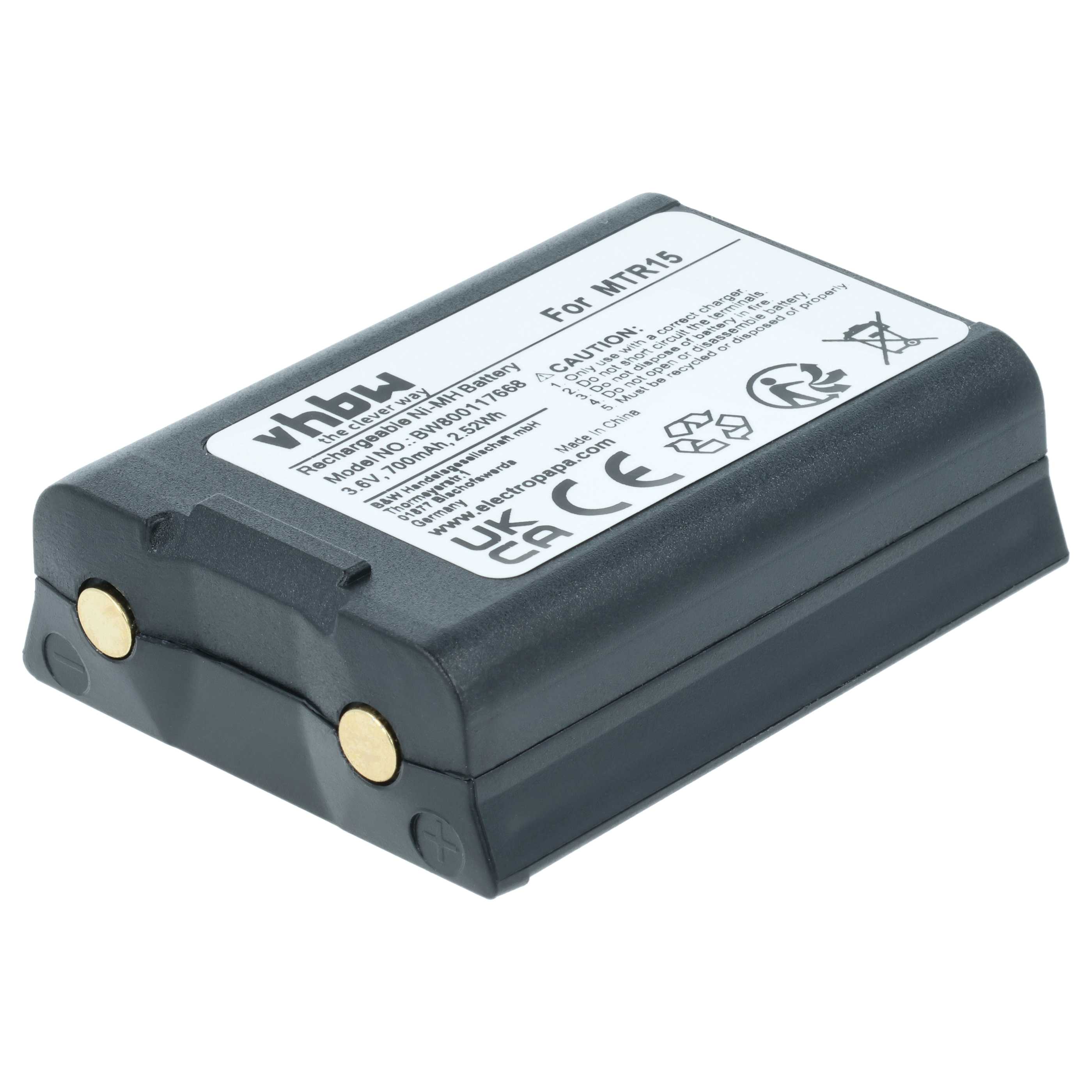Batteria per telecomando remote controller sostituisce Ravioli NH800 - 700mAh 3,6V NiMH