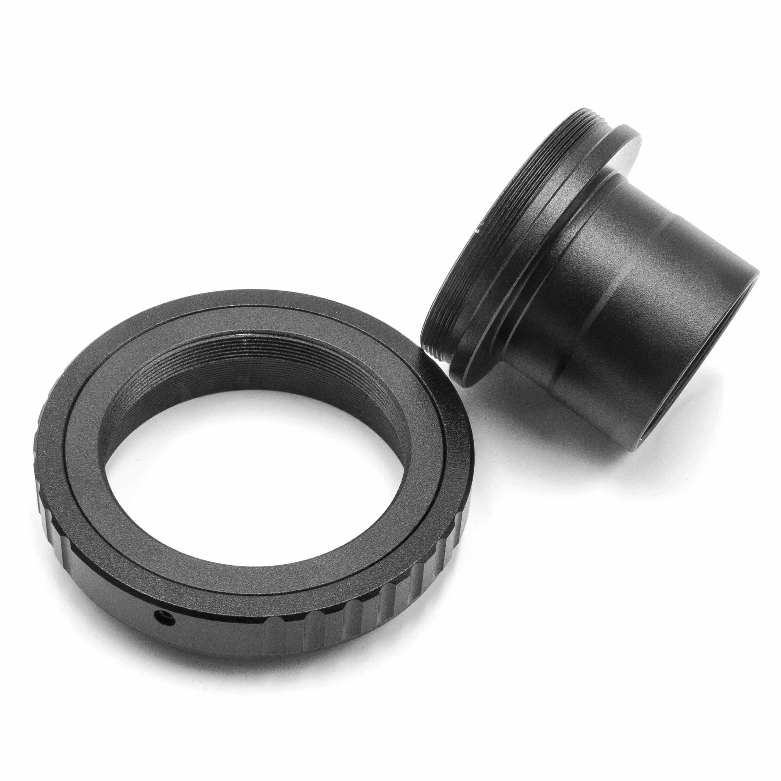 2x Adapter ring, T2-ring adapter, lens mount adapter 1,25" - M42 x 075" suitable for Minolta / Sony AF telesco