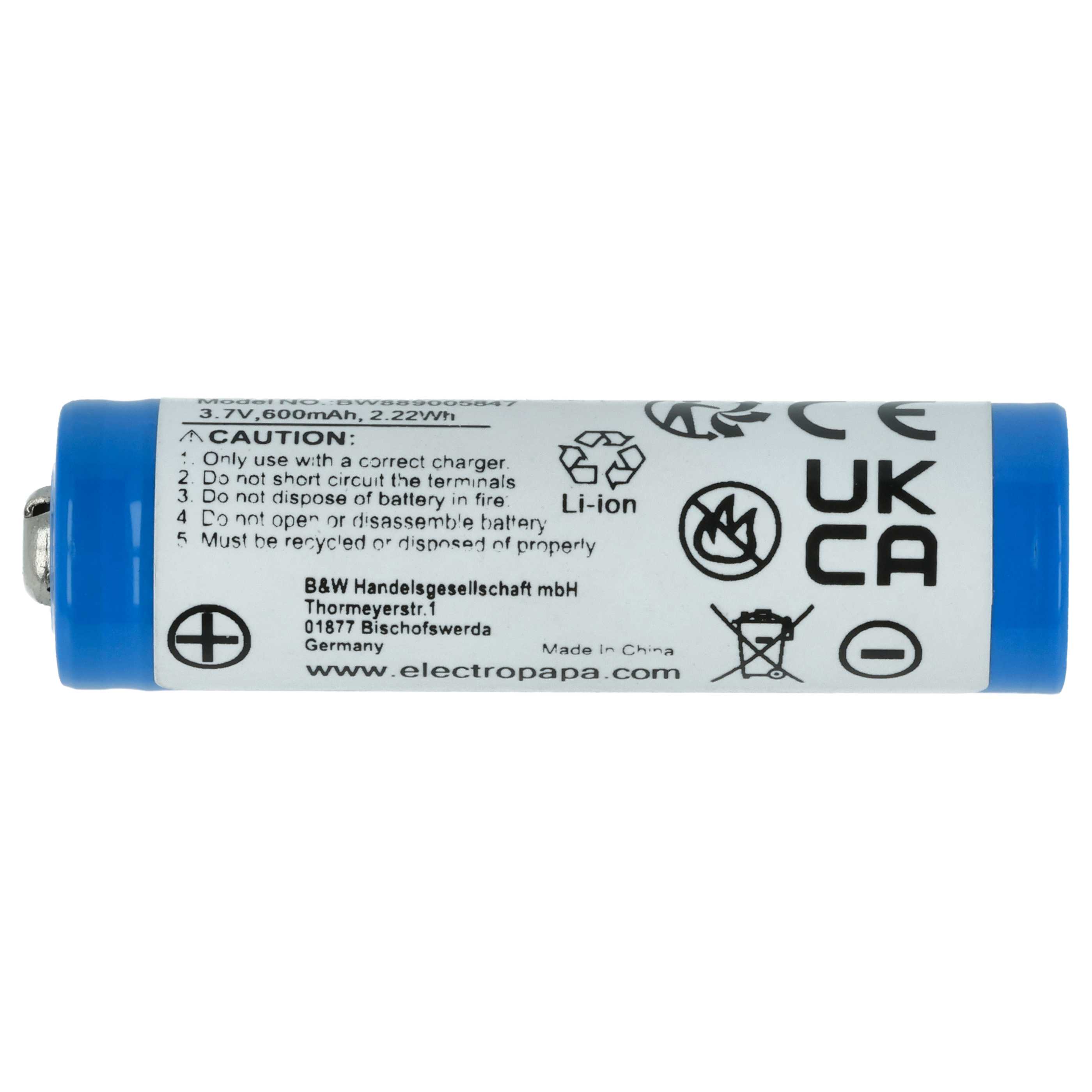 Model Making Device Battery Replacement for Carrera 370800053 - 600 mAh 3.7 V Li-Ion