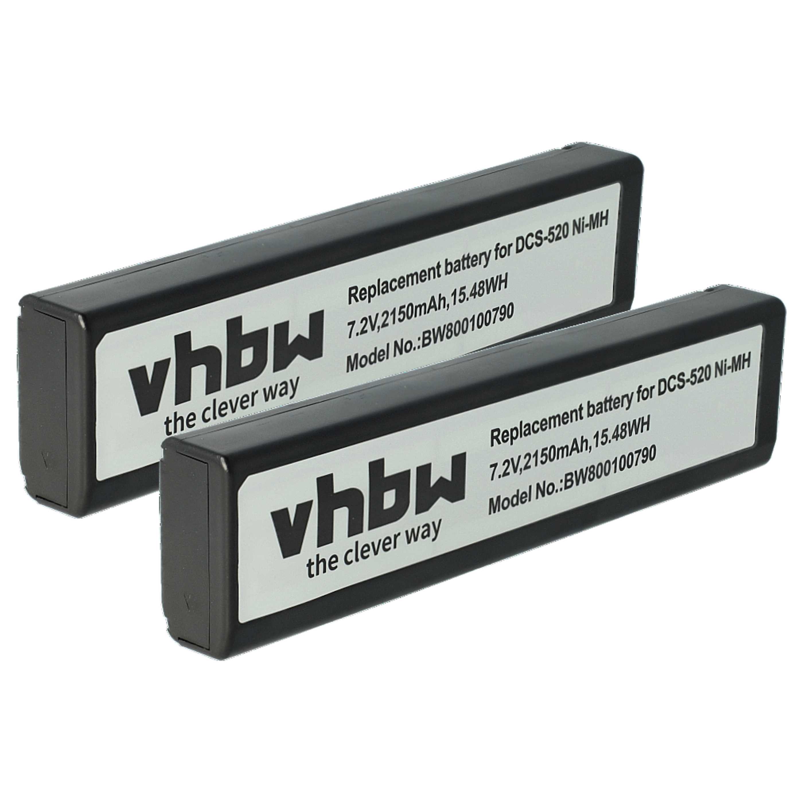 Kamera-Akku (2 Stück) als Ersatz für Citizen PN-60, KC69801 - 2150mAh 7,2V NiMH
