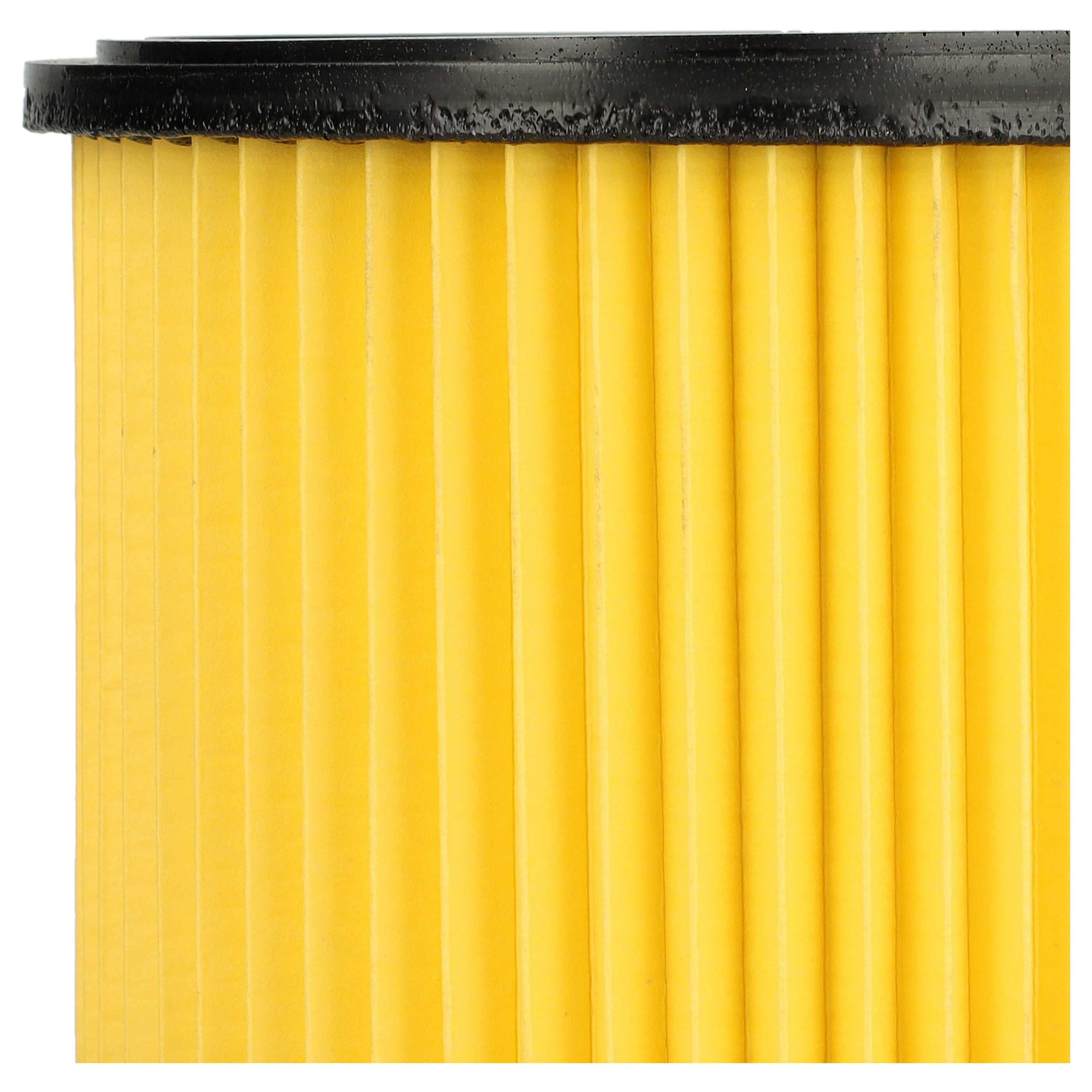 8x Filtercartridge filter replaces Einhell 23.421.75, 23.421.67 for Ozito Vacuum Cleaner, black / yellow