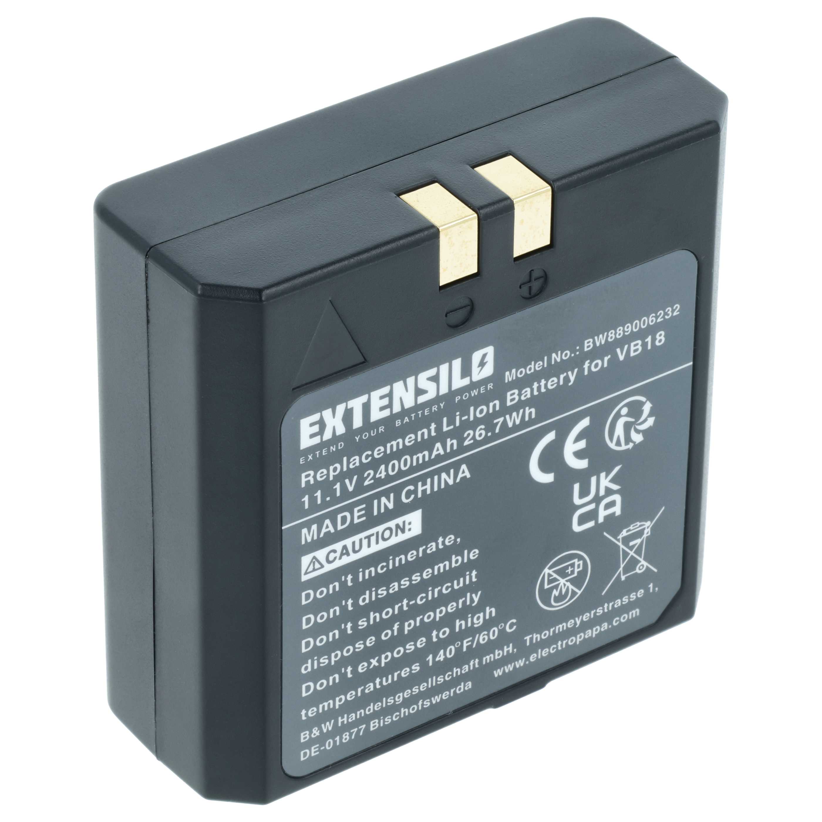 Camera Flash Unit Battery replaces Flashpoint FPLFSMZLRB - 2400 mAh 11.1 V Li-Ion