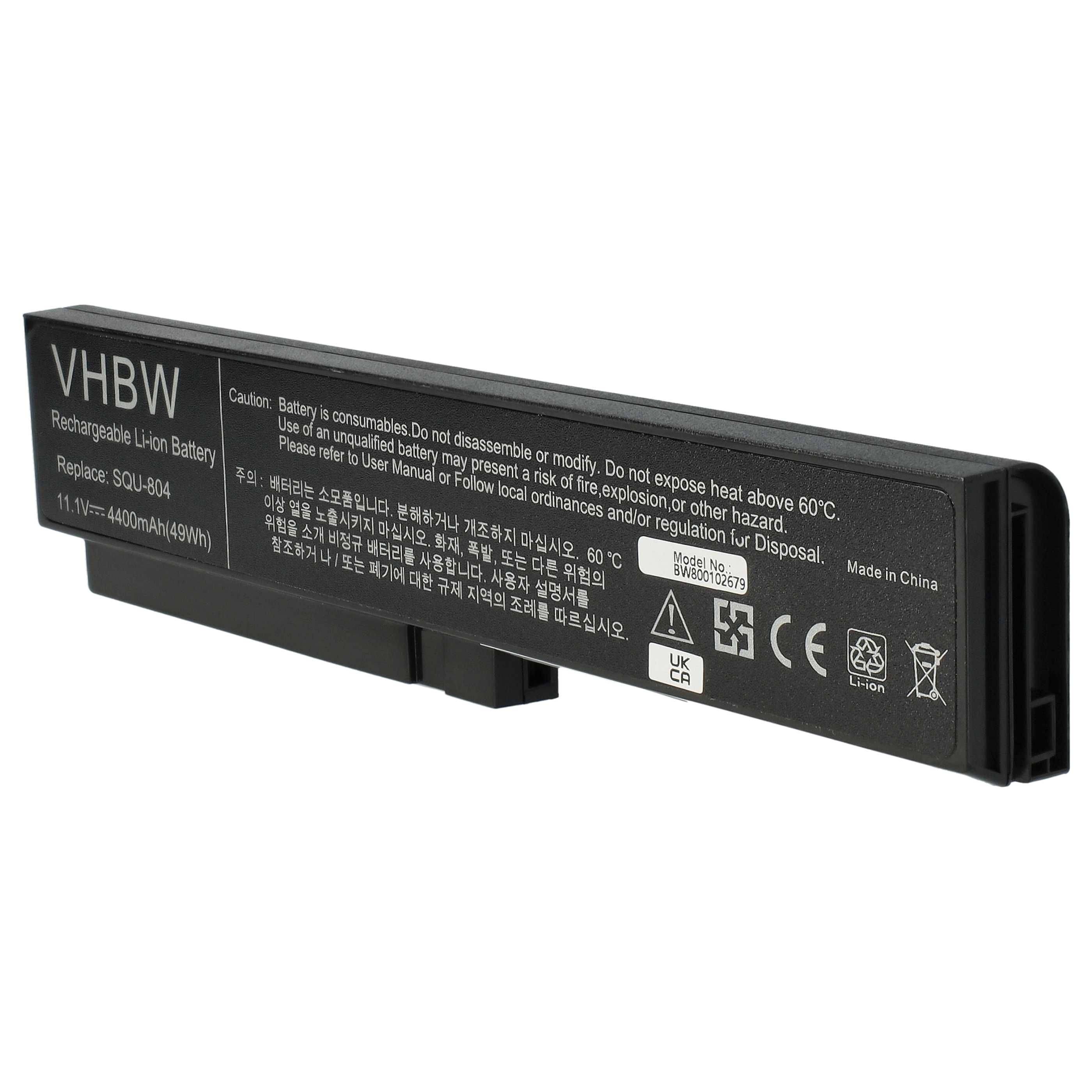 Notebook Battery replaces Fujitsu-Siemens BA31.AV - 4400 mAh 11.1 V Li-Ion, black