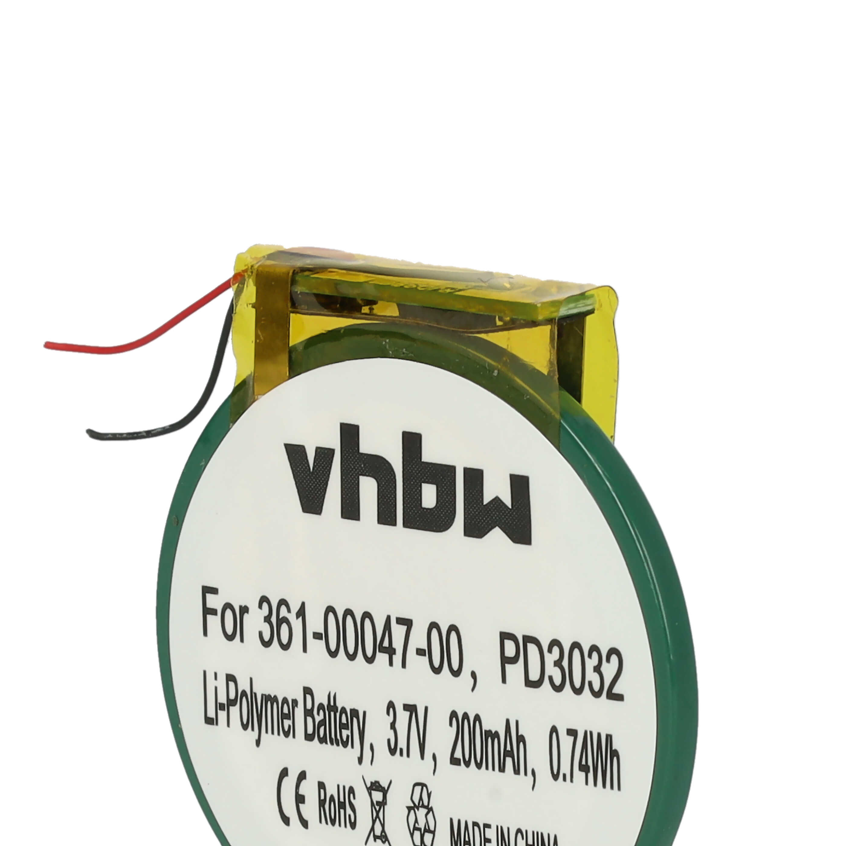 Smartwatch Battery replaces Garmin 361-00047-00, PD3032 - 200 mAh 3.7 V Li-polymer + Tools
