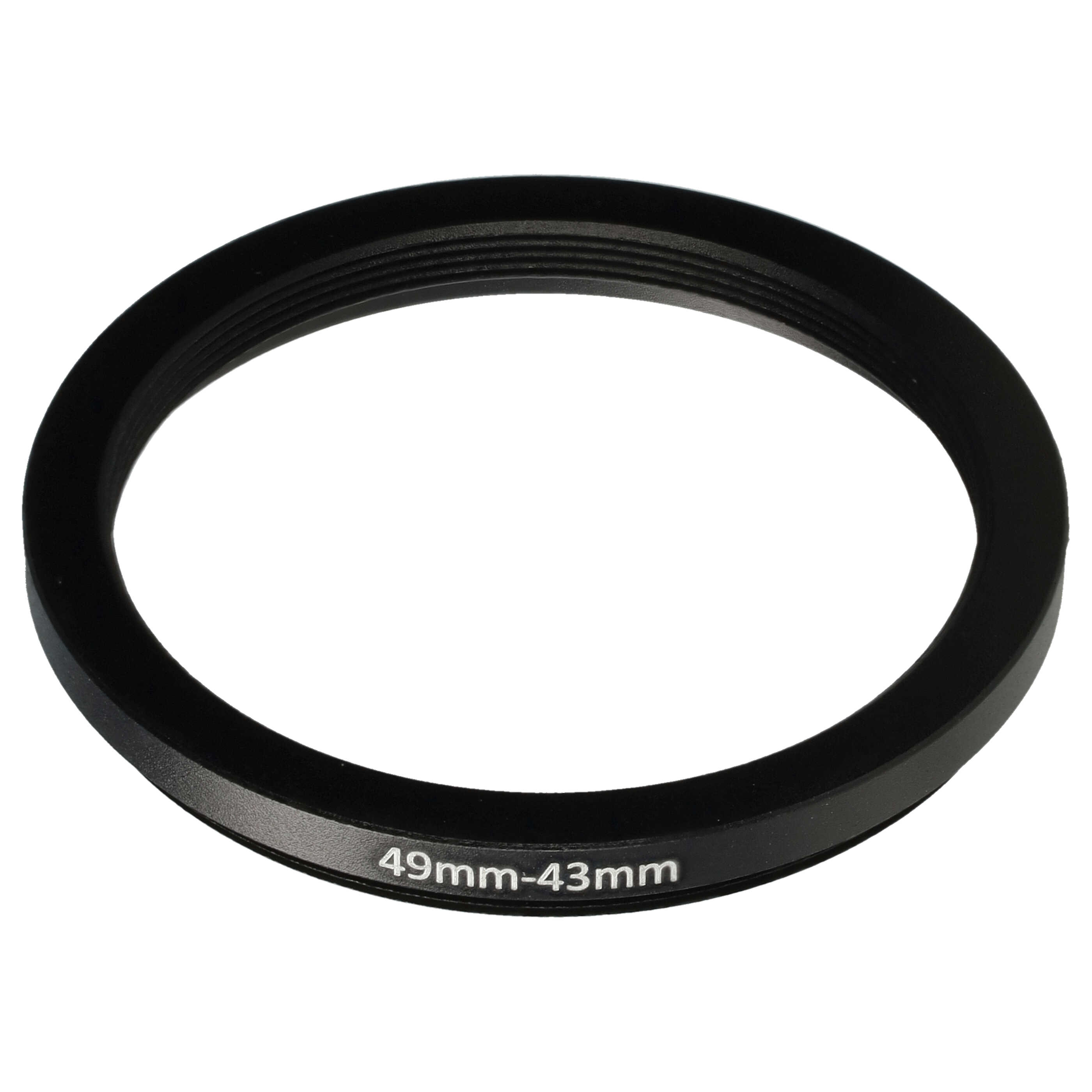 Step-Down Ring Adapter from 49 mm to 43 mm for various Camera Lenses