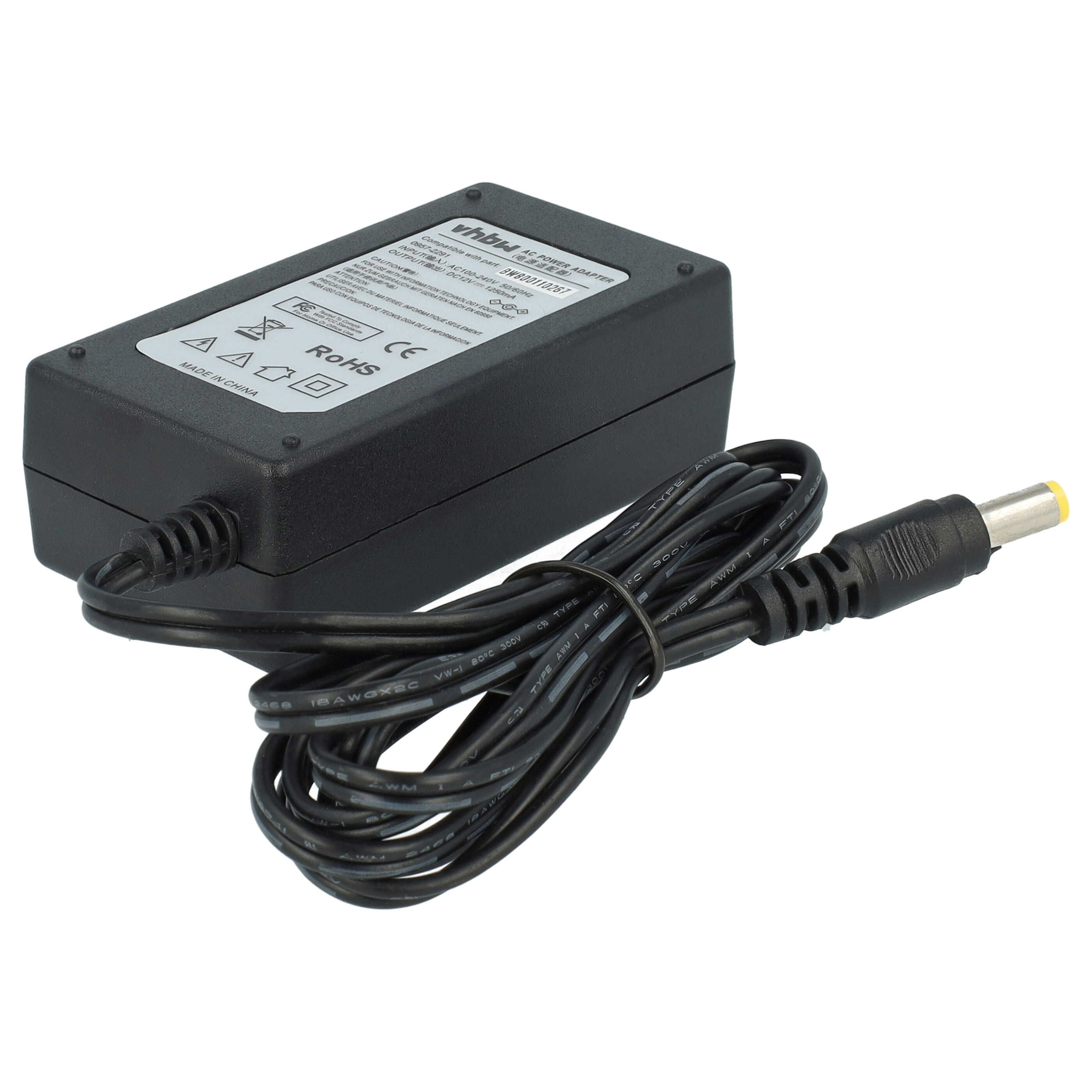 Mains Power Adapter replaces HP 0957-2291, L2694-80010, L1970-80001, C9870-84203 for Printer - 200 cm