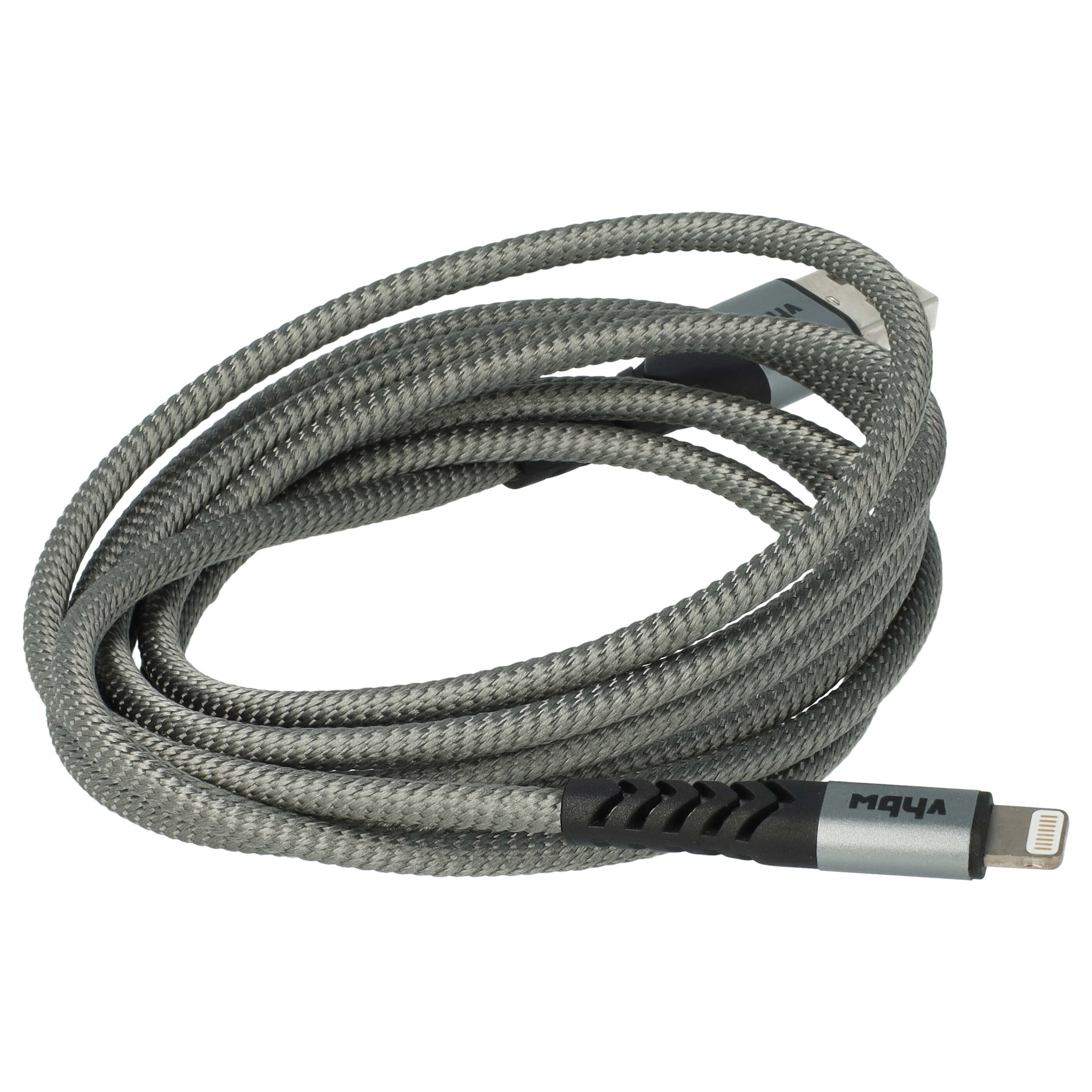 Lightning Kabel auf USB A passend für Apple AirPods Apple iOS Geräte - Schwarz Grau, 180cm