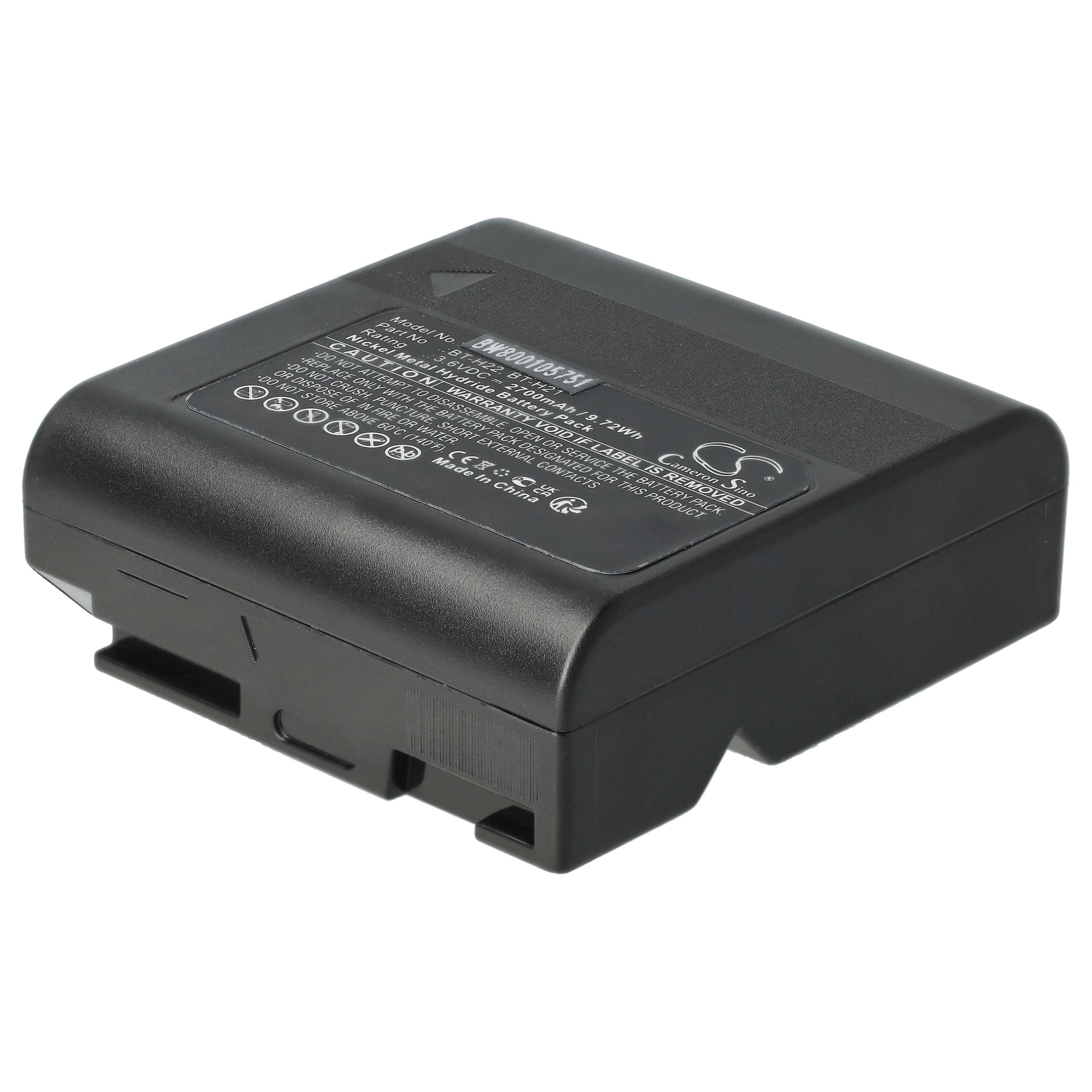 Videokamera-Akku (2 Stück) als Ersatz für Sharp BT-H21U, BT-H21, BT-H22, BT-H22U für Sharp - 2700mAh 3,6V NiMH