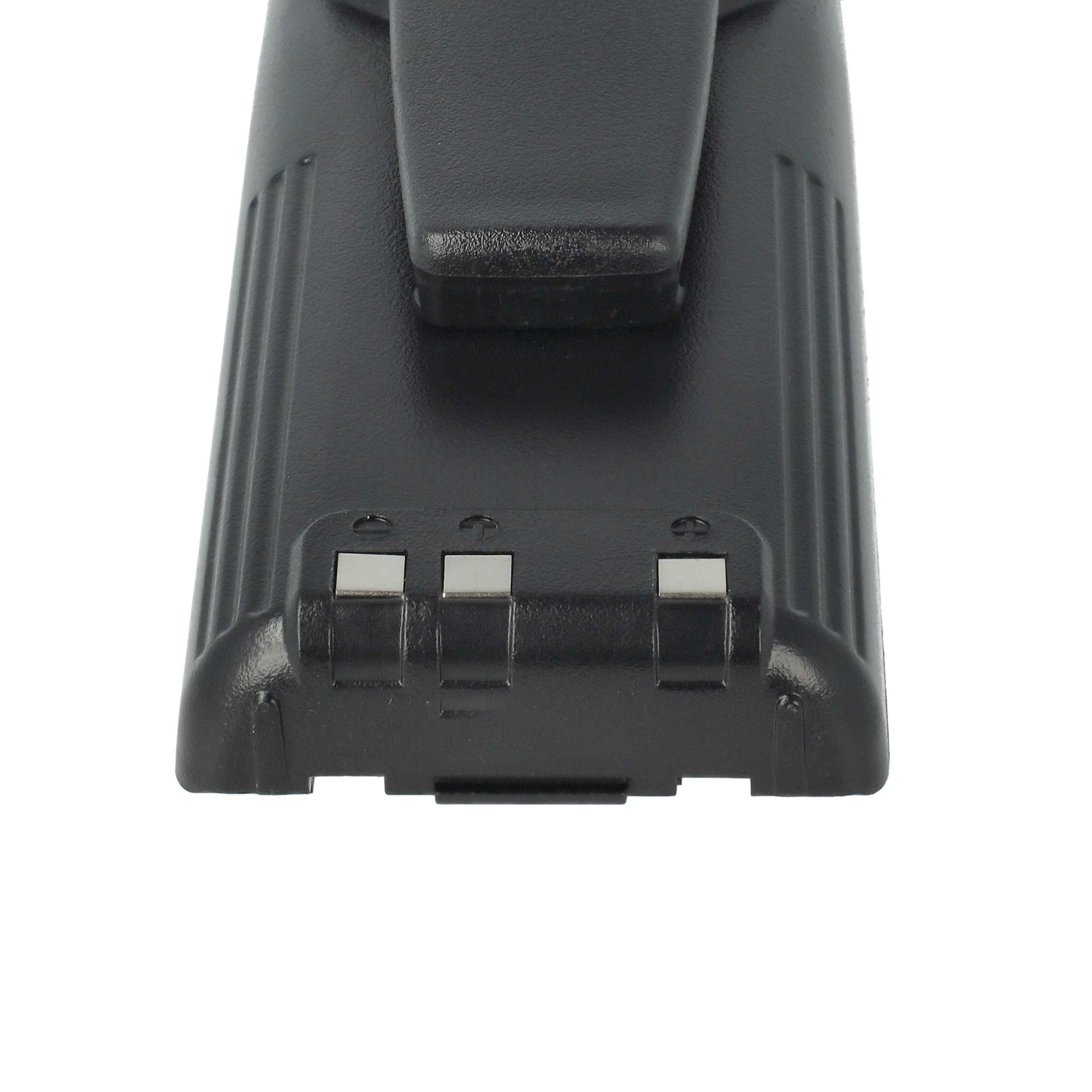 Radio 5x Battery replaces Icom BP-210N, BP-211, BP-210, BP-209N, BP-209 - 1650 mAh 7.2 V NiMH + Belt Clip