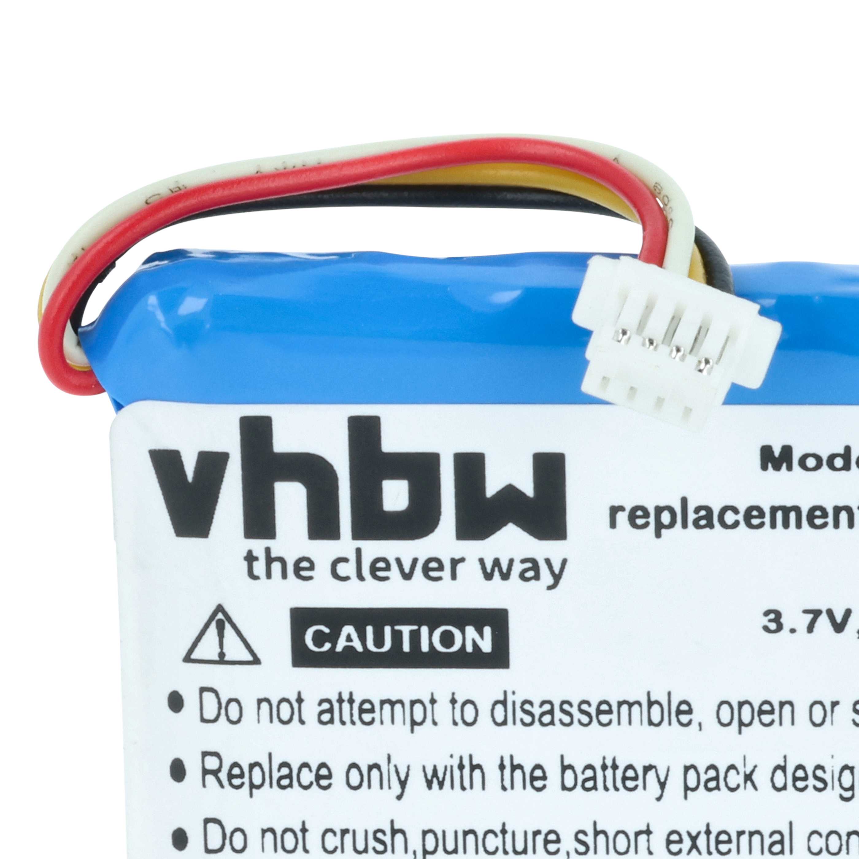 Videocamera Battery replaces Cisco 02404-0019-00, 1UF553450-1-T0423, 02404-0022-00 - 1200 mAh 3.7 V Li-Ion