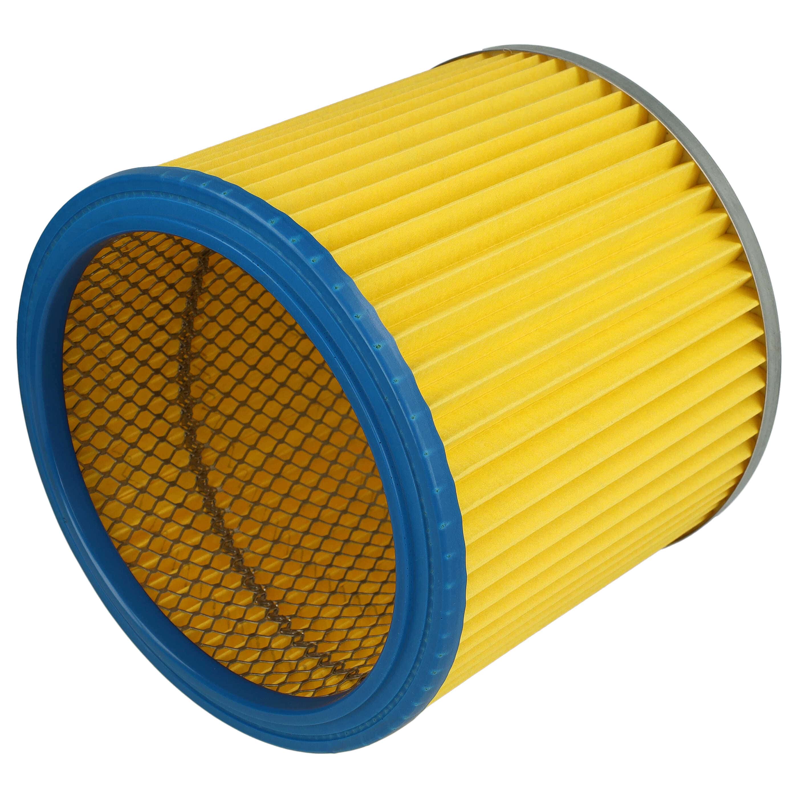 1x cartridge filter replaces Einhell 2351110 for LIVVacuum Cleaner, blue / yellow