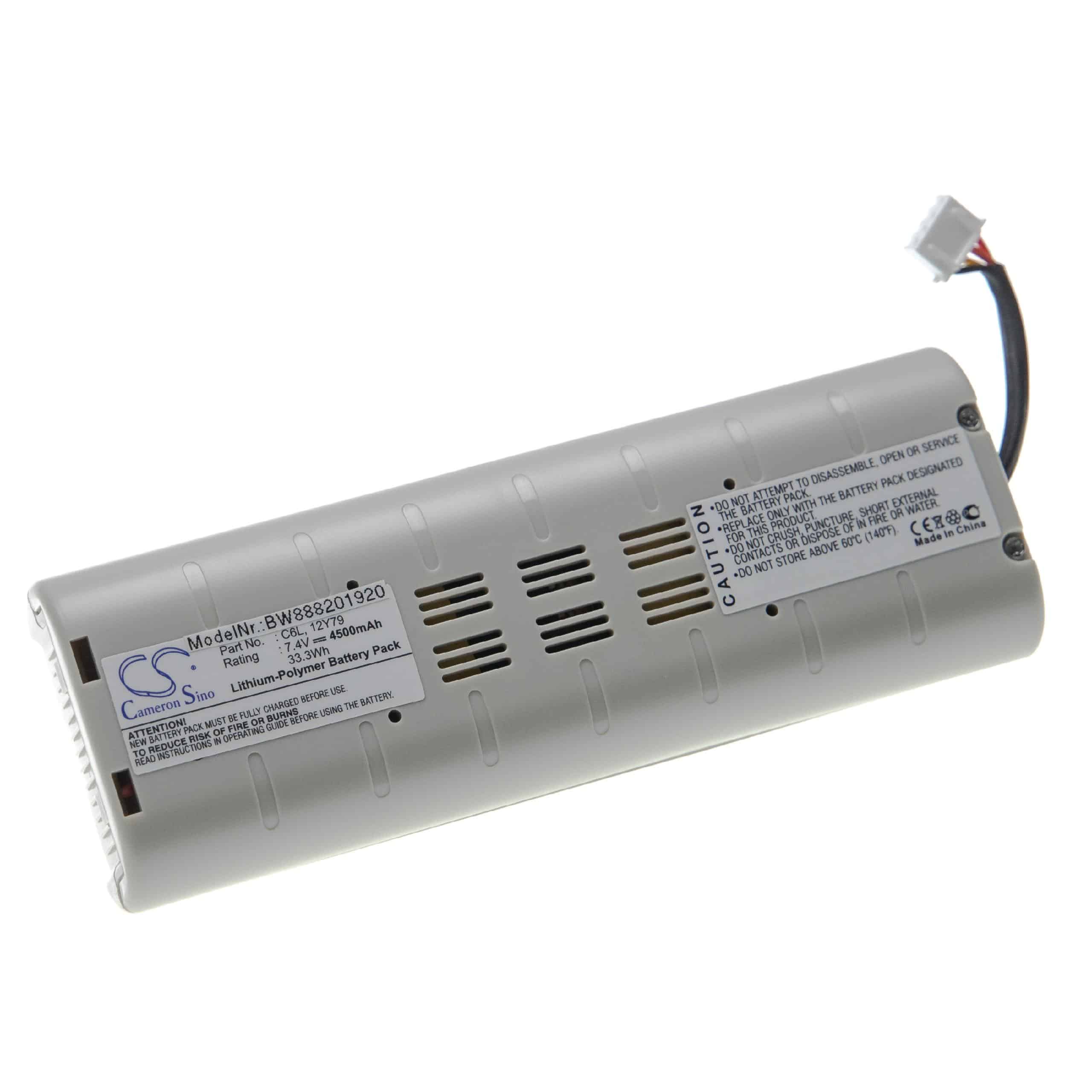 Batterie remplace Pure C6L, 12V79, VL-60923 pour radio - 4500mAh 7,4V Li-polymère