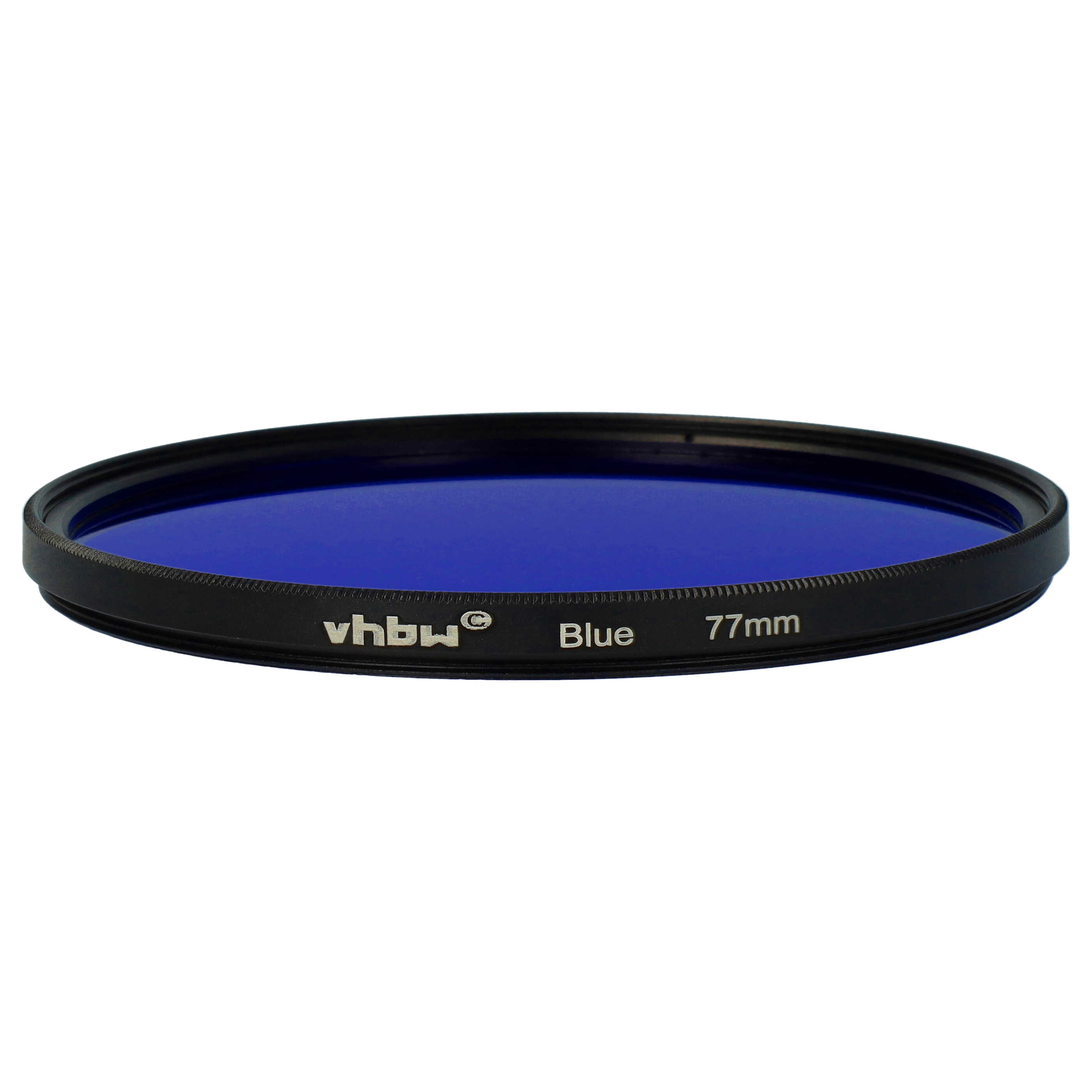 Filtro colorato per obiettivi fotocamera con filettatura da 77 mm - filtro blu