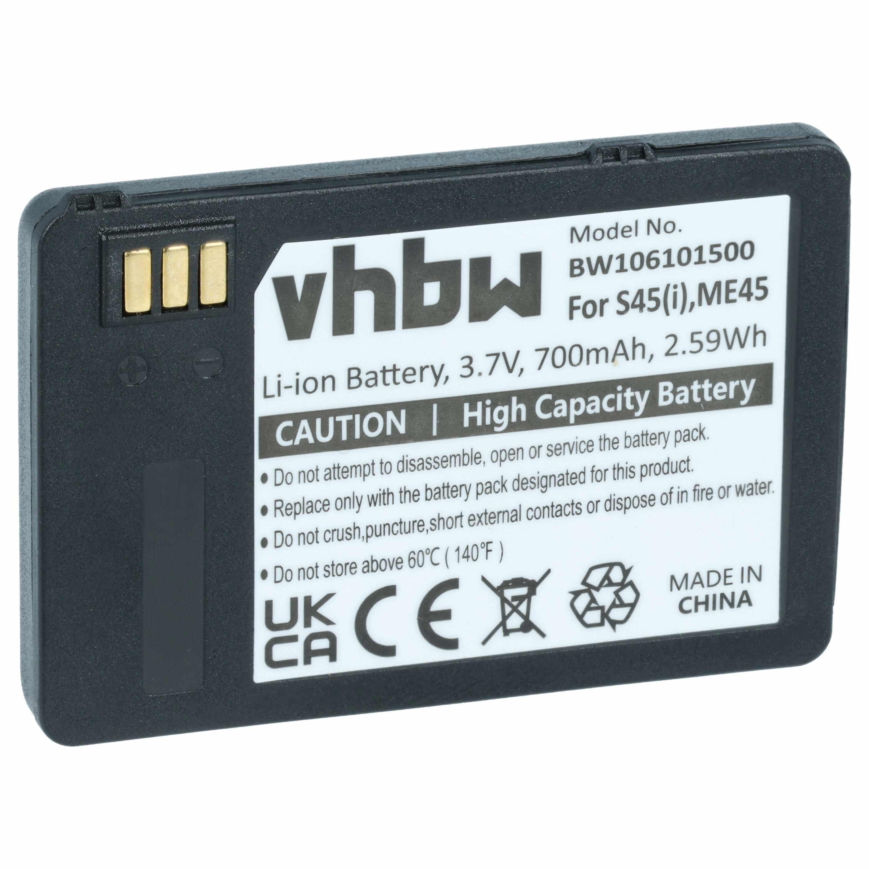 Akumulator do telefonu smartfona zamiennik Siemens 30148-K1310-X185-1 - 700 mAh 3,7 V Li-Ion