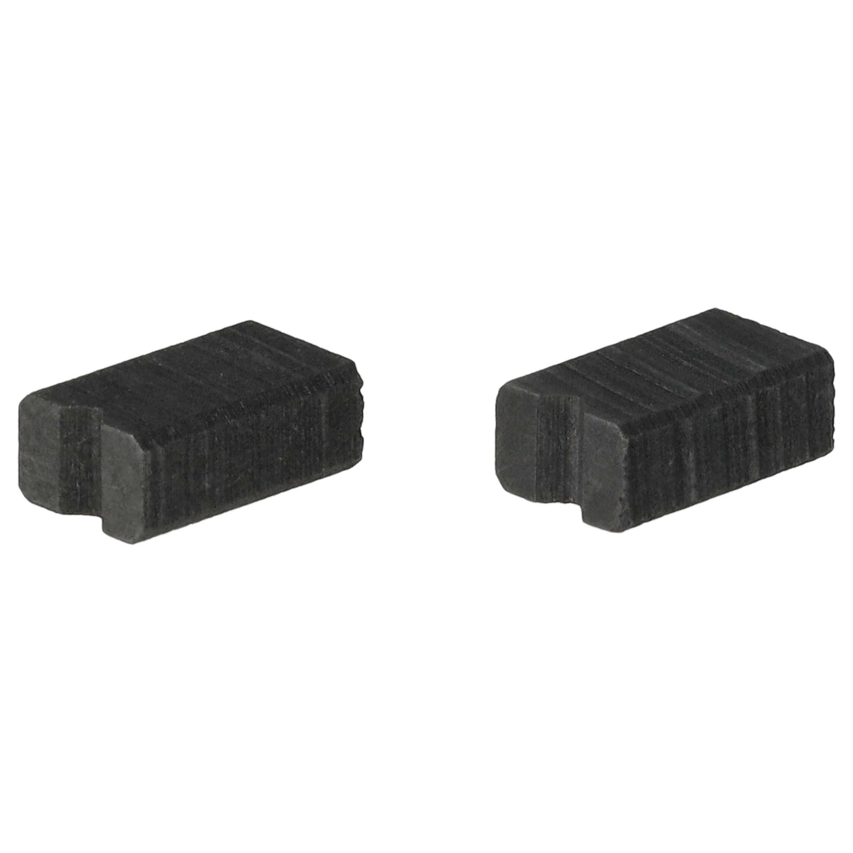 2x Kohlebürste passend für Bosch / Saeco / Siemens Jura Elektrowerkzeug - 6,25 x 4 x 10mm