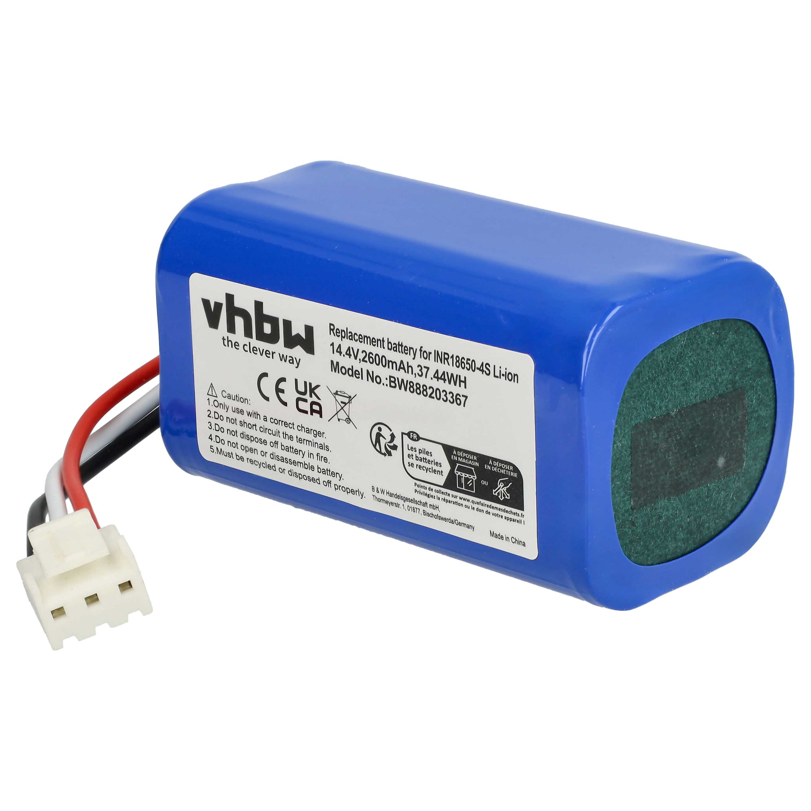 Battery suitable for Severin Chill RB 7028, RB-7028 2600mAh, 14.4V, Li-Ion