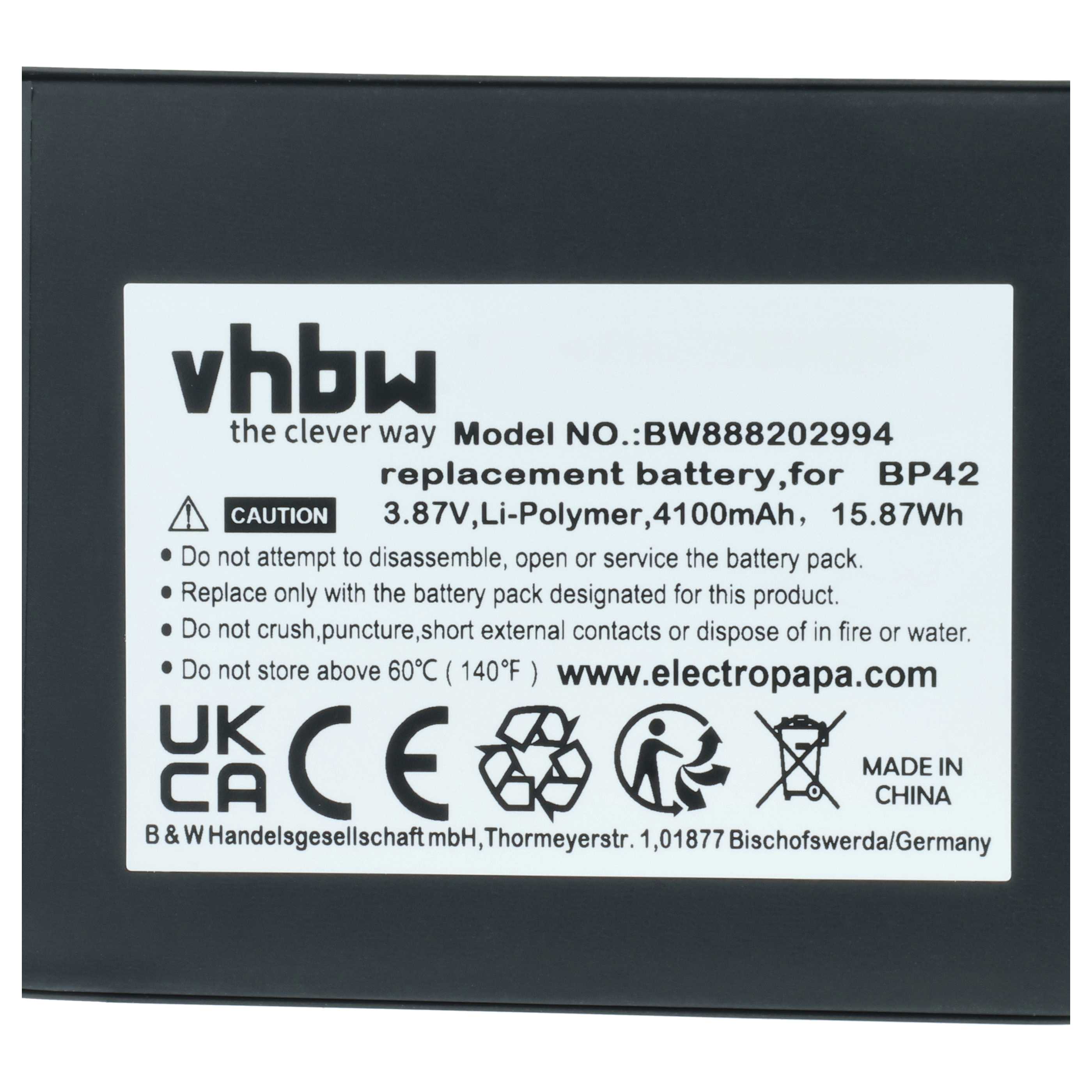Akumulator do telefonu smartfona zamiennik Xiaomi BP42 - 4100 mAh 3,87 V LiPo