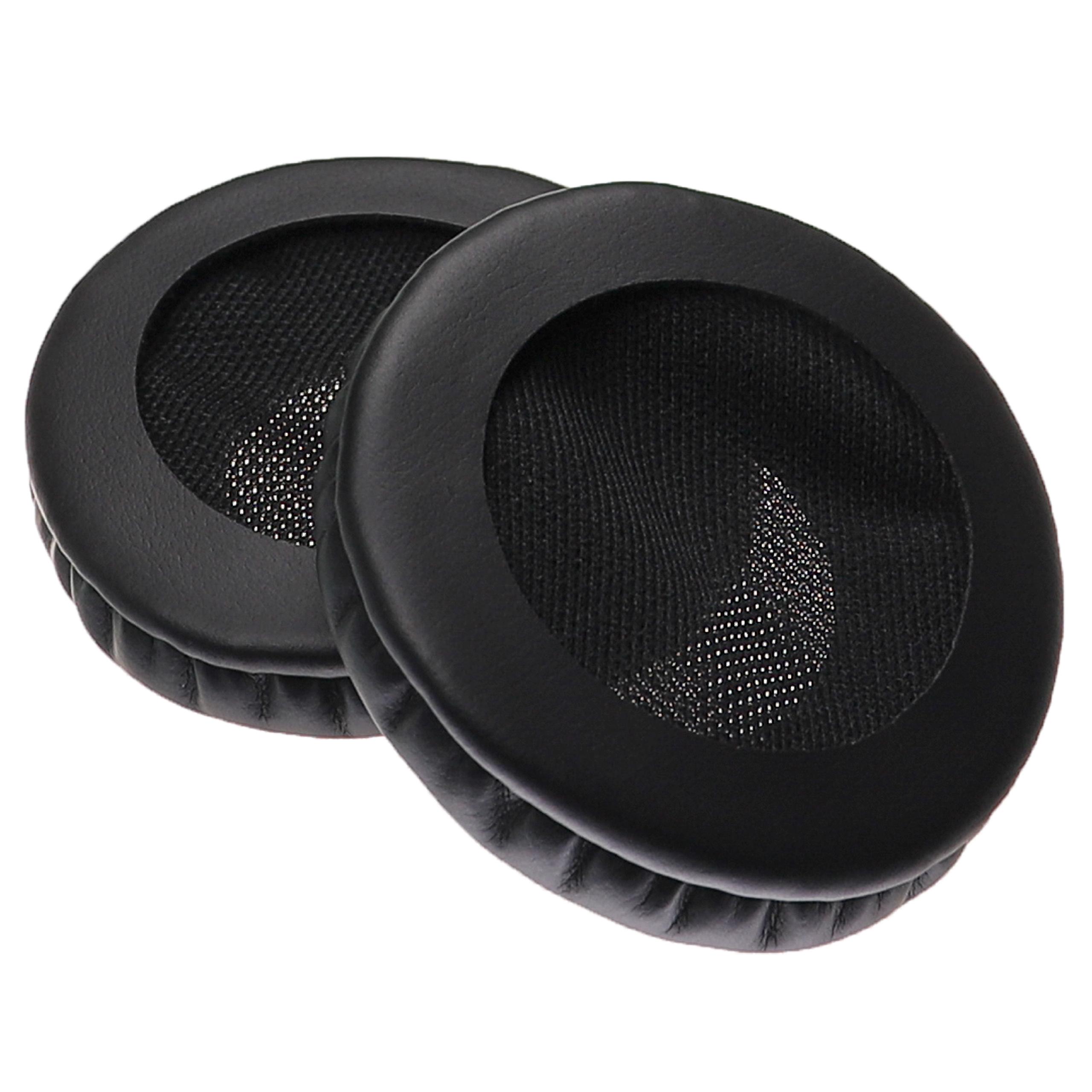 Ohrenpolster für Sony MDR-V100 Kopfhörer u.a., 7,2 x 7 cm, Schwarz