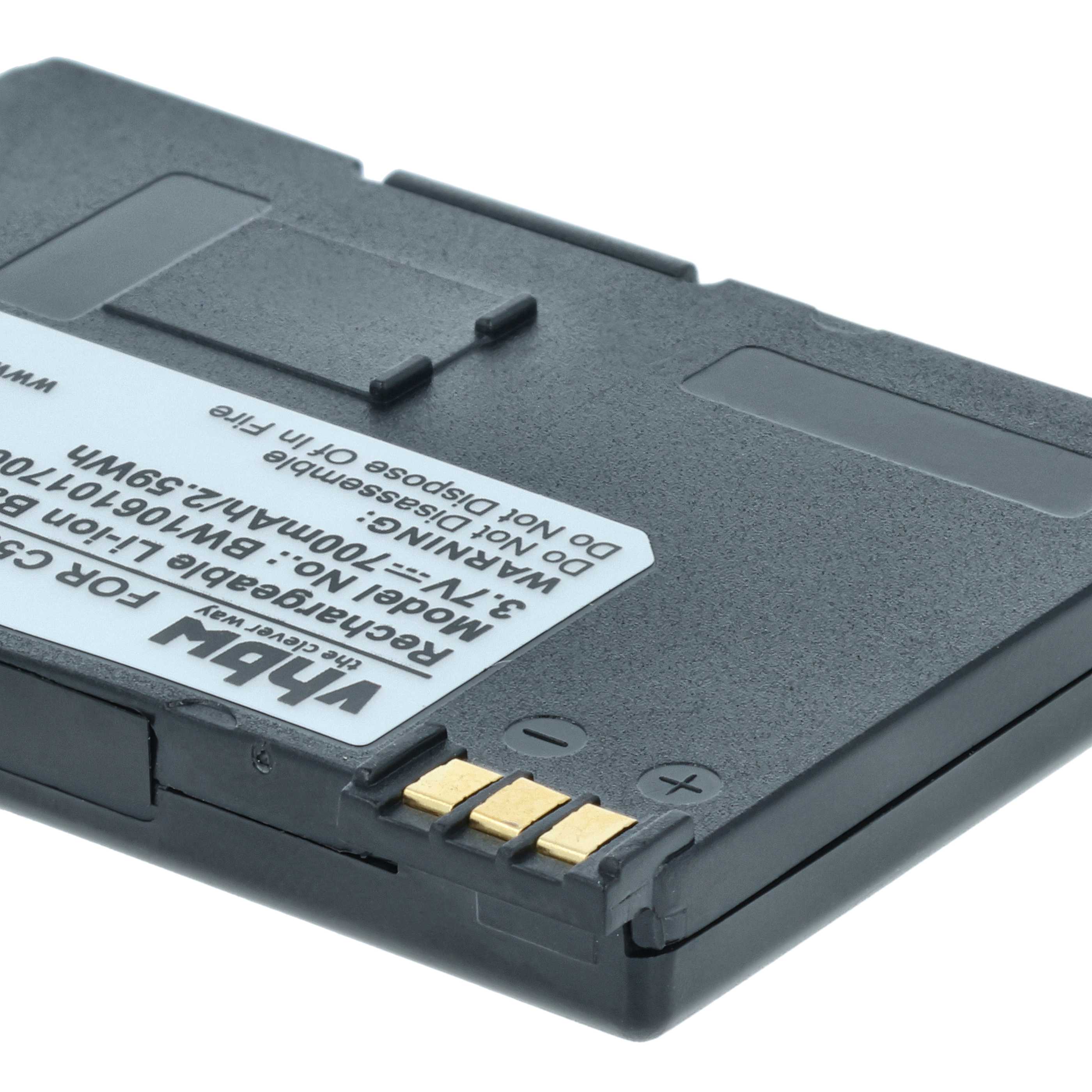 Batterie remplace Siemens EBA-510 pour téléphone Siemens - 700mAh 3,7V Li-ion