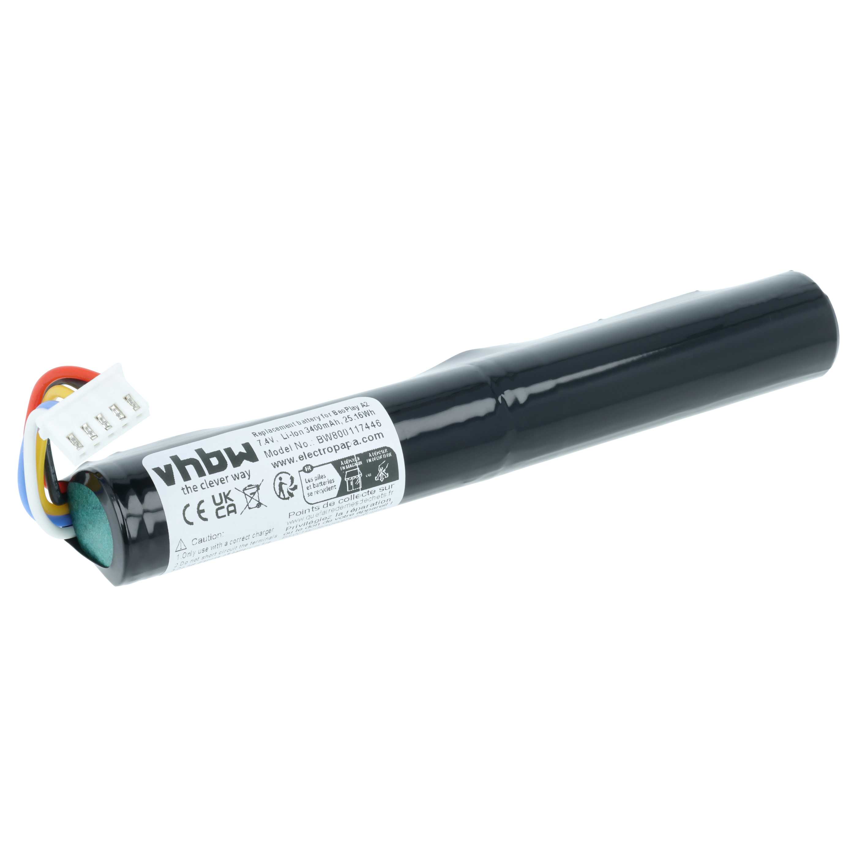 Batteria sostituisce Bang & Olufsen J406/ICR18650NH-2S per altoparlanti - 3400mAh 7,4V Li-Ion