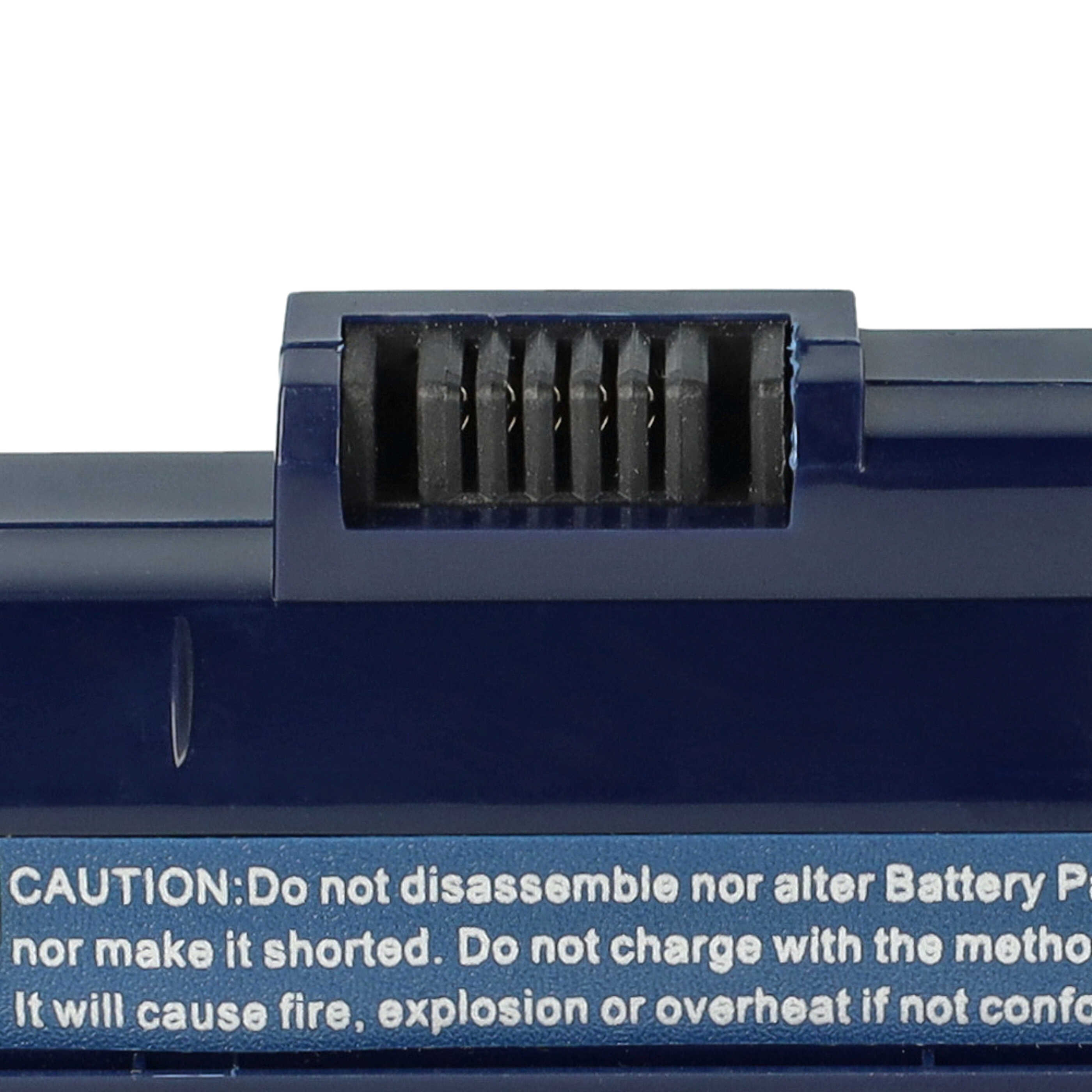 Batterie remplace Acer 934T2780F, BT.00605.035 pour ordinateur portable - 6600mAh 11,1V Li-ion, bleu foncé