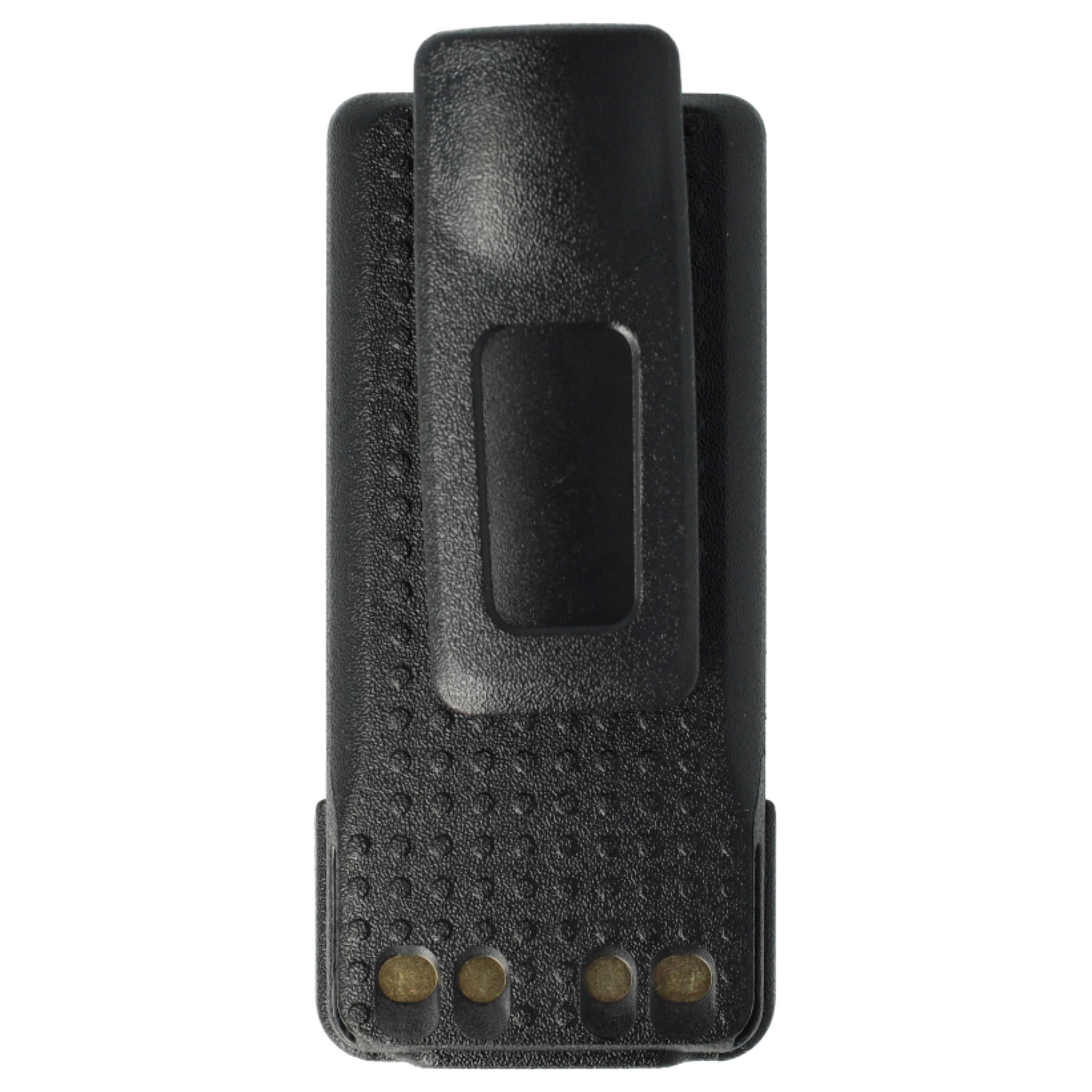 Radio 2x Battery replaces Motorola PMNN4416, PMNN4415, PMNN4415AR, PMNN441 - 3400 mAh 7.2 V Li-Ion + Belt Clip
