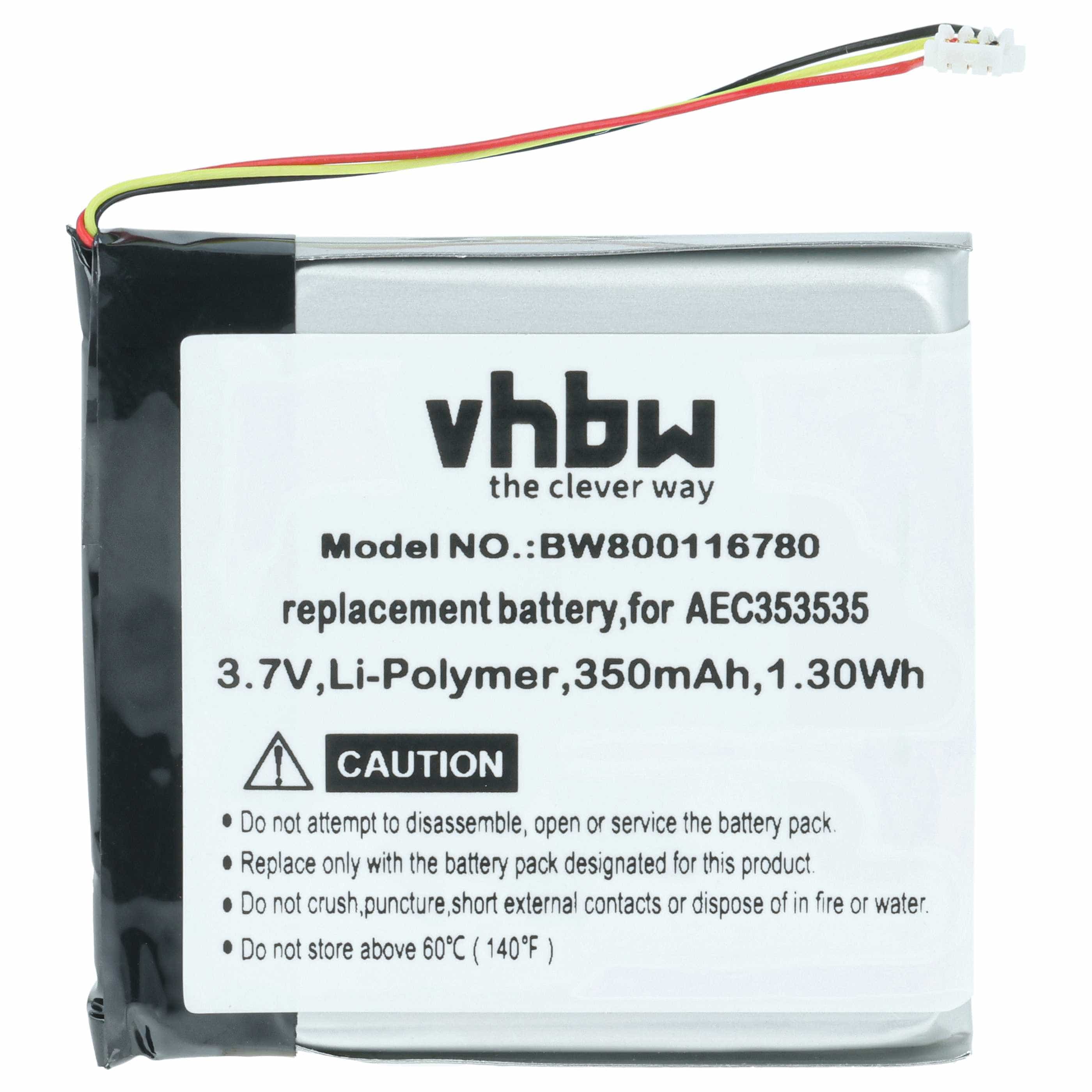 Akumulator do słuchawek bezprzewodowych zamiennik Beats AEC353535 - 350 mAh 3,7 V LiPo