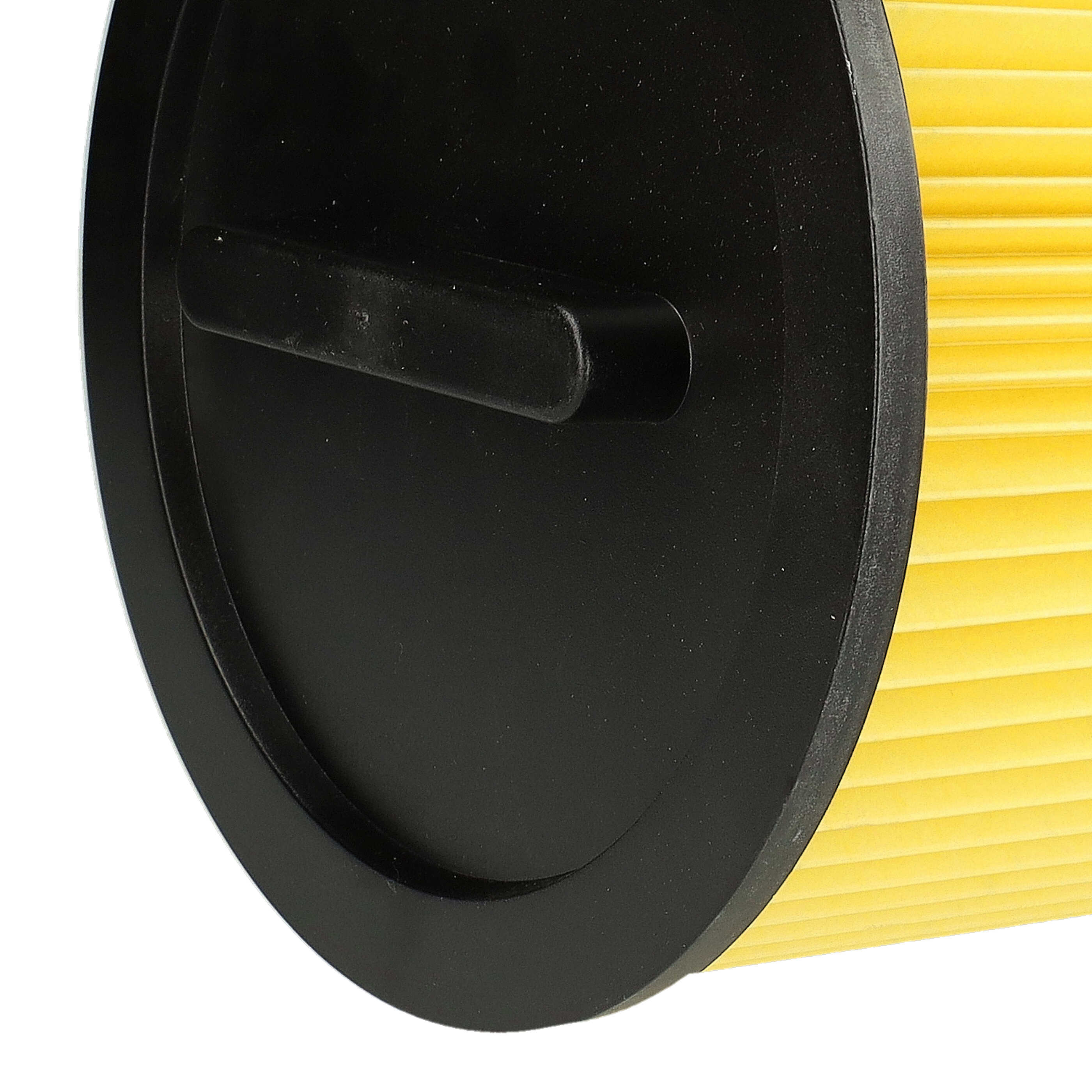 2x Filtercartridge filter replaces Thomas 787421 for Thomas Vacuum Cleaner, black / yellow
