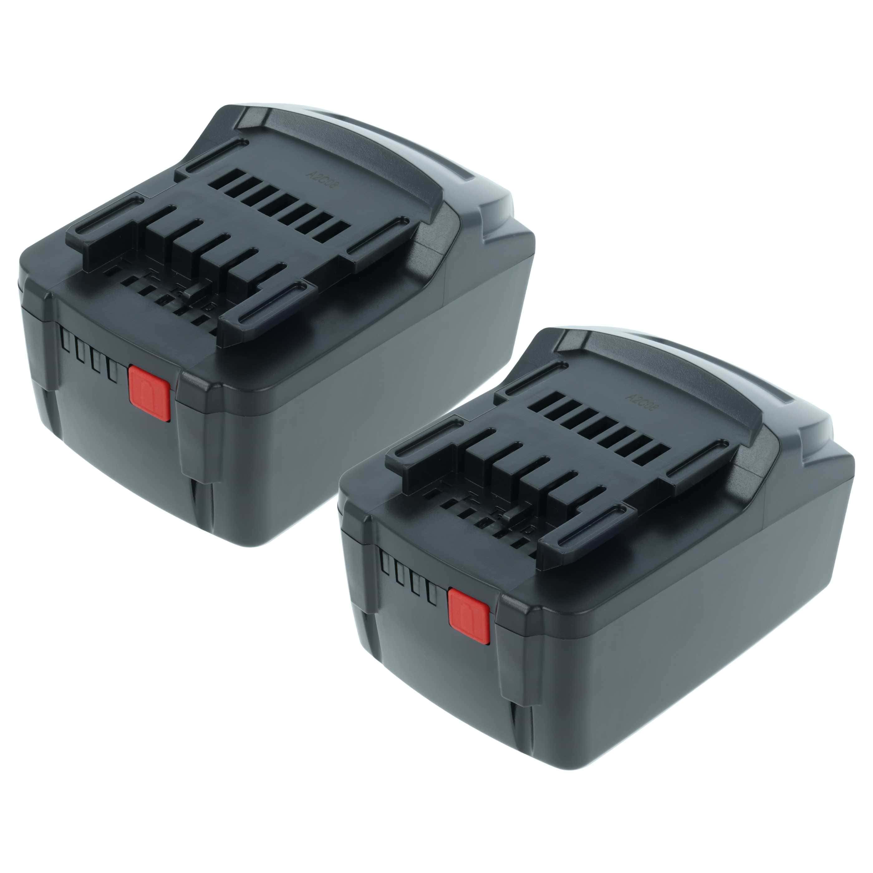 2x Akumulator do elektronarzędzi zamiennik Metabo 6.25346.00, 6.25459, 6.25457.00, 6.25468 - 5 Ah 18 V Li-Ion