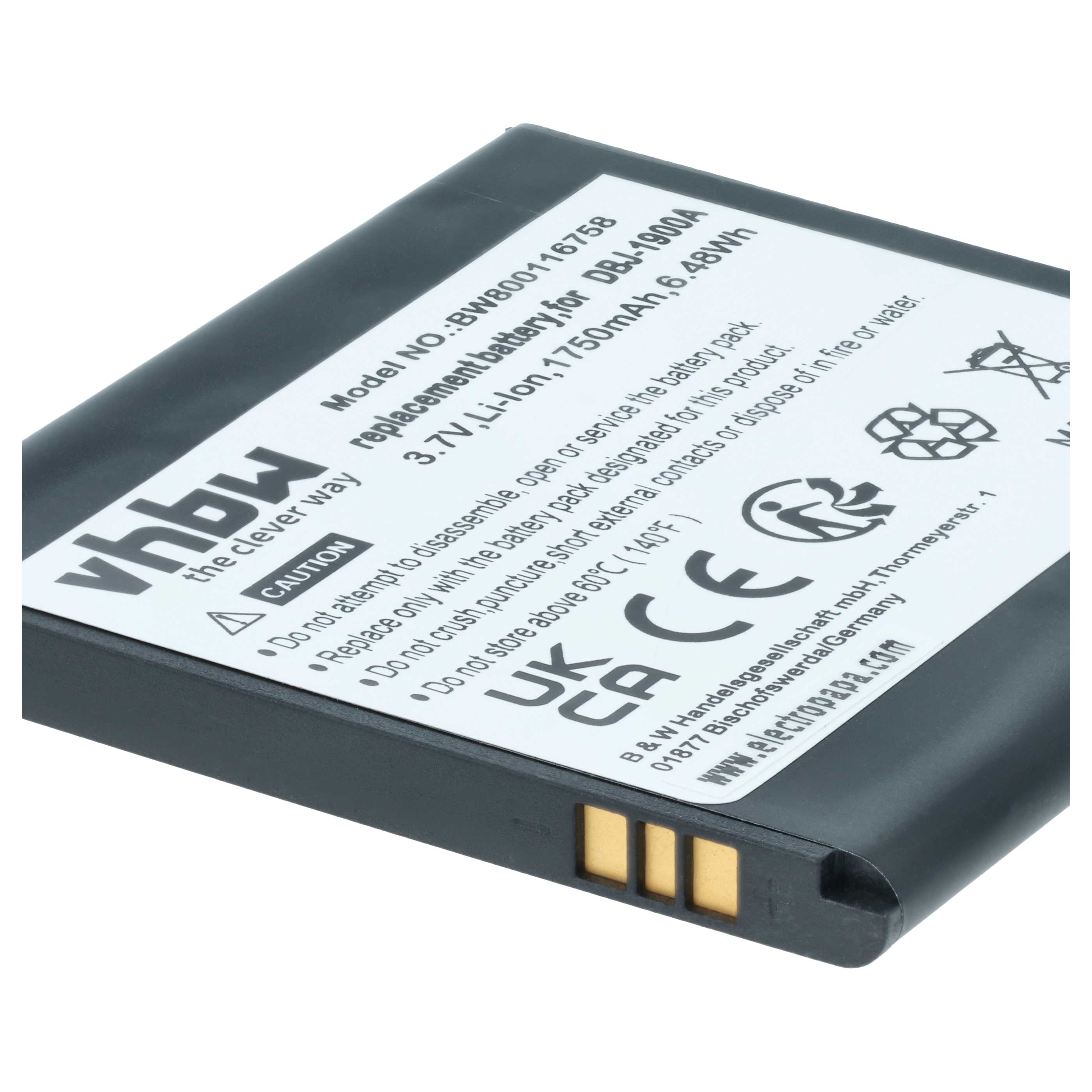 Akumulator do telefonu dla seniora zamiennik Doro DBJ-1900A - 1750 mAh 3,7 V Li-Ion