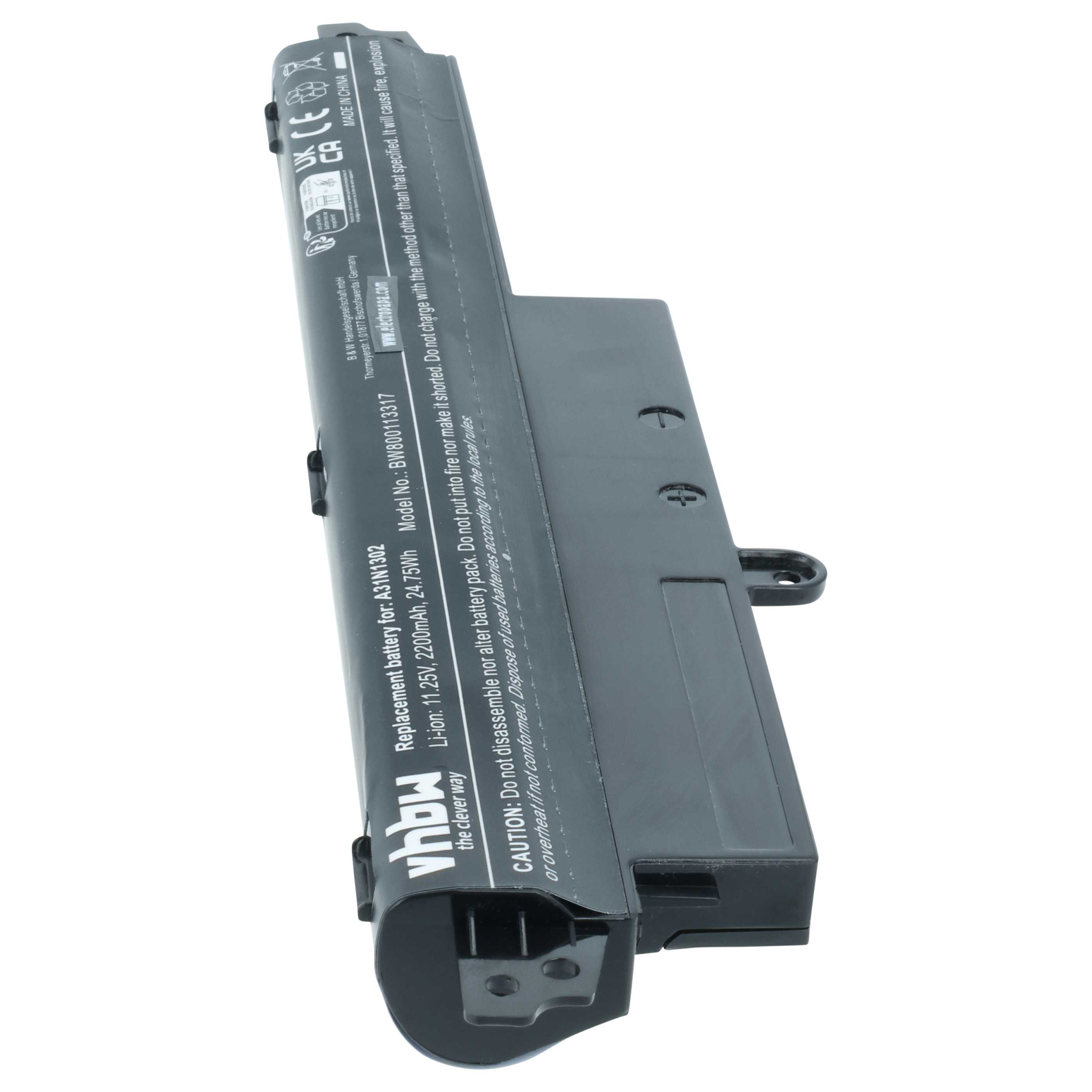 Akumulator do laptopa zamiennik Asus 1566-6868, 0B110-00240100E, A31LM9H - 2200 mAh 11,25 V Li-Ion, czarny