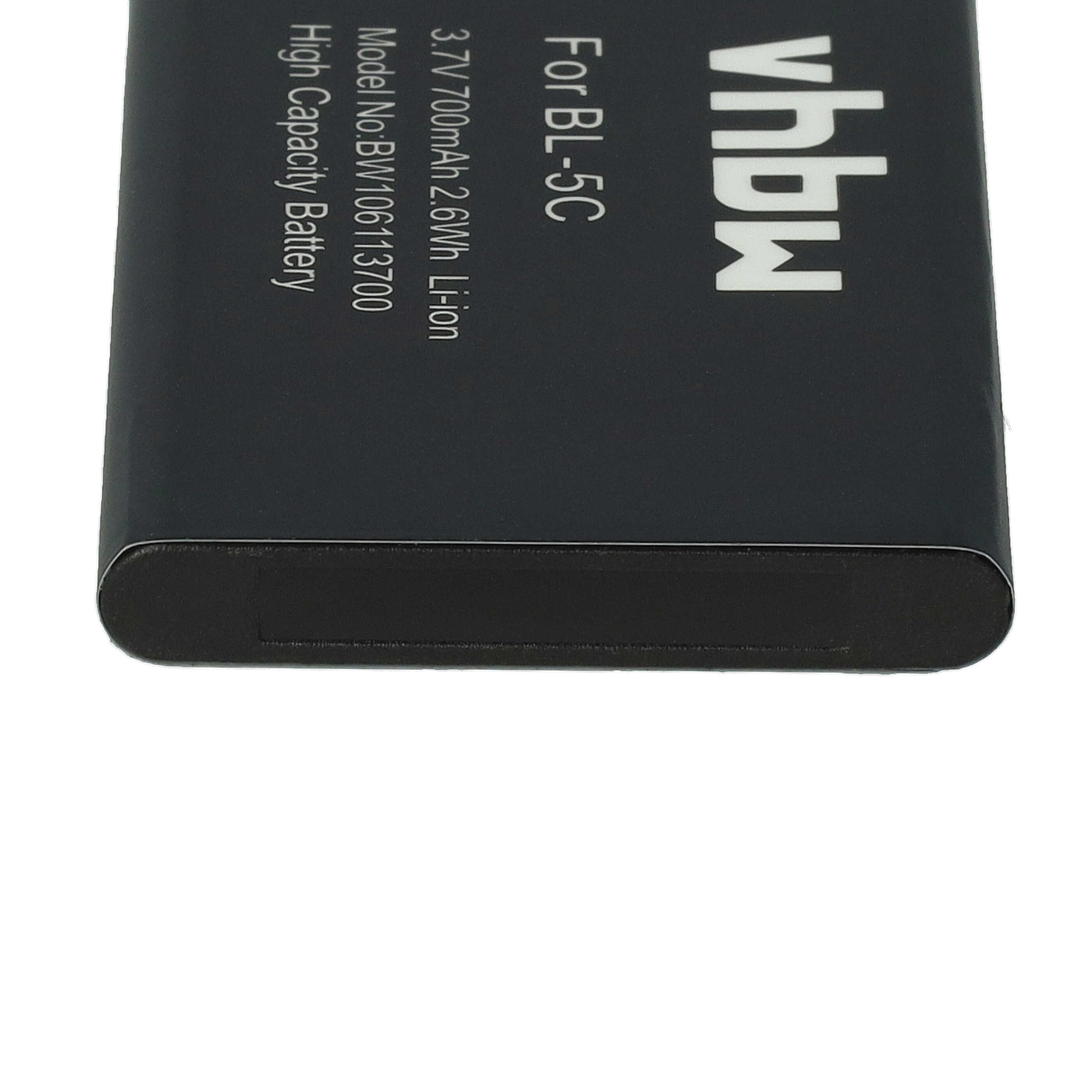 Videocamera Battery Replacement for Aiptek 055 - 700mAh 3.7V Li-Ion