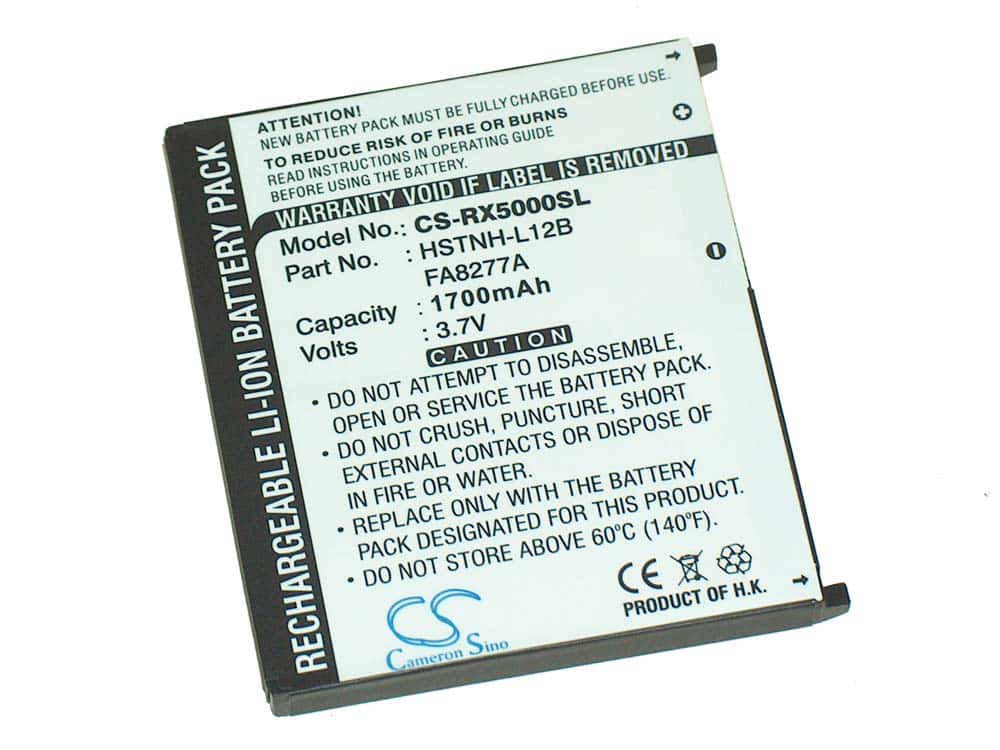 Mobile Phone Battery for HP IPAQ RX5000, RX5710, RX5725, RX5765, RX5770, RX5775, RX5780, RX5930, RX5940, RX596
