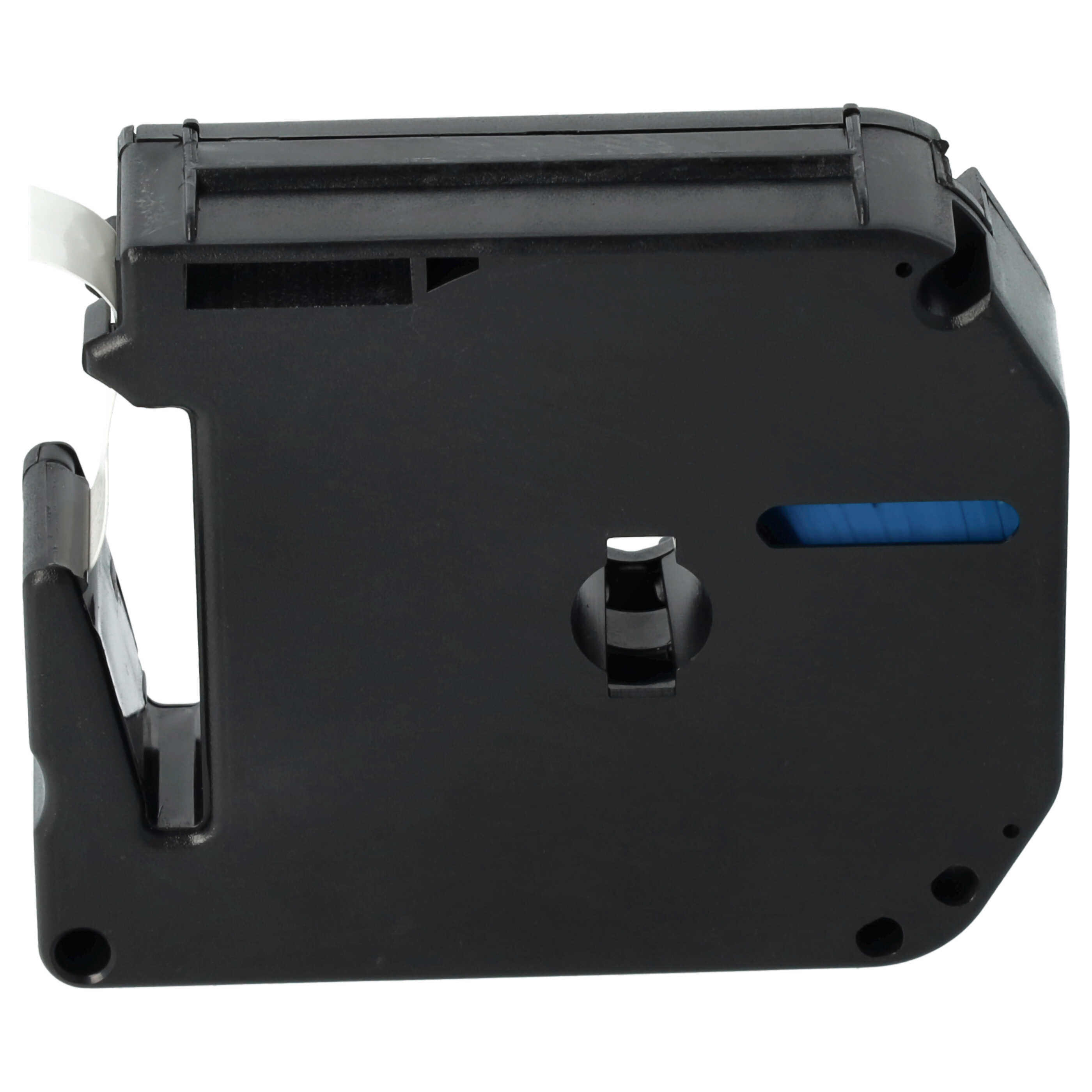 3x Label Tape replaces Brother M-K221 - 9 mm Black to White