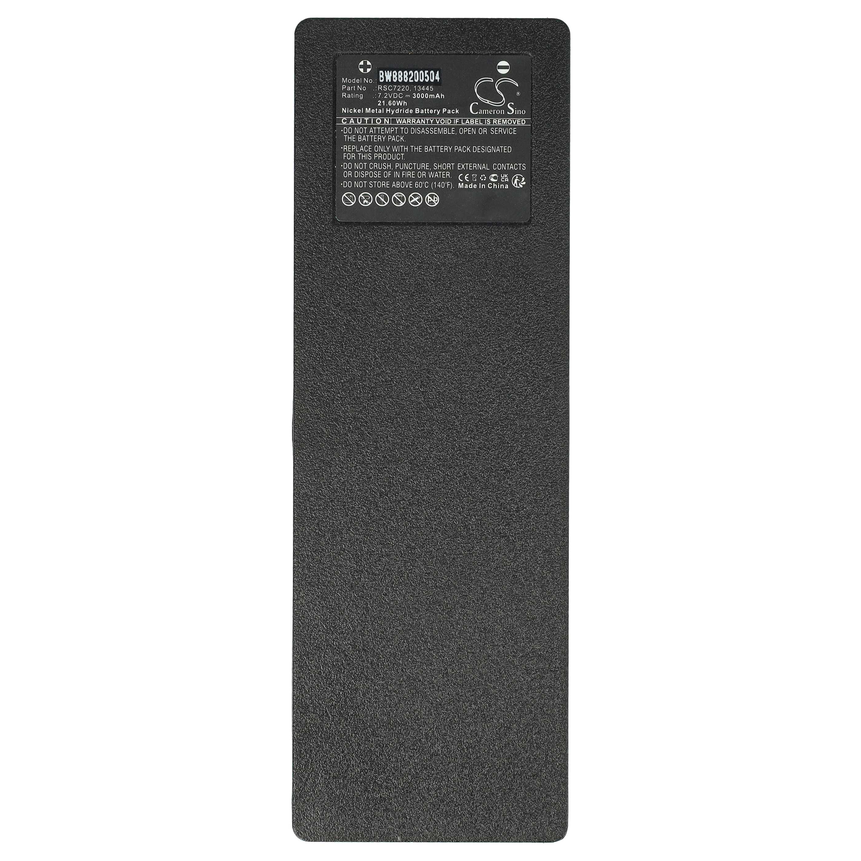 Batería (5 ud) reemplaza Palfinger 17162, 708031757, 16131, 1026, 13445 sistema control - 3000mAh 7,2V NiMH