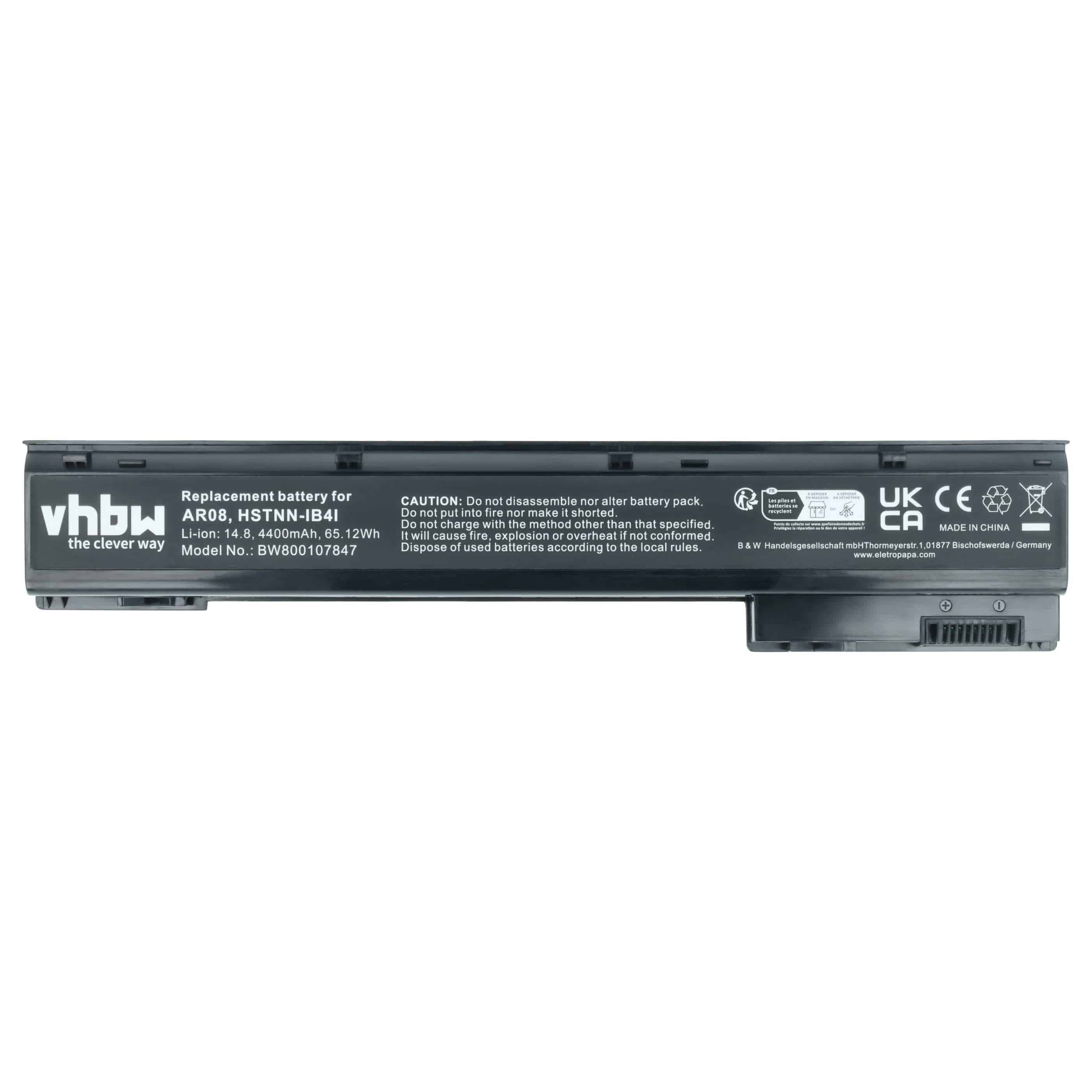 Akumulator do laptopa zamiennik HP 707614-121, 1588-3003, 707614-141 - 4400 mAh 14,4 V Li-Ion, czarny