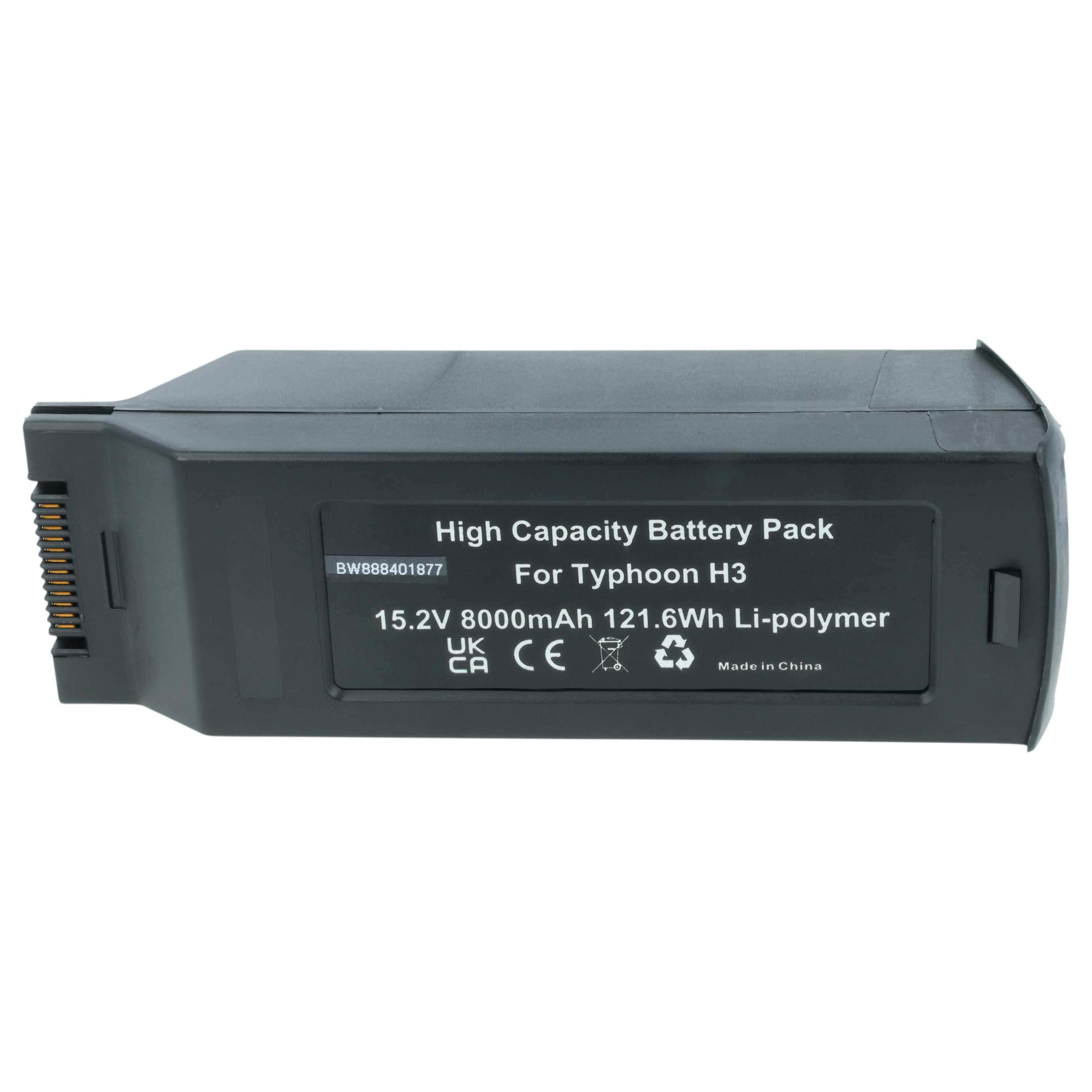 Batterie remplace Yuneec YUNTYHP101, YUNTYH3B4S5250 pour drone Yuneec- 8000mAh 15,2V Li-polymère