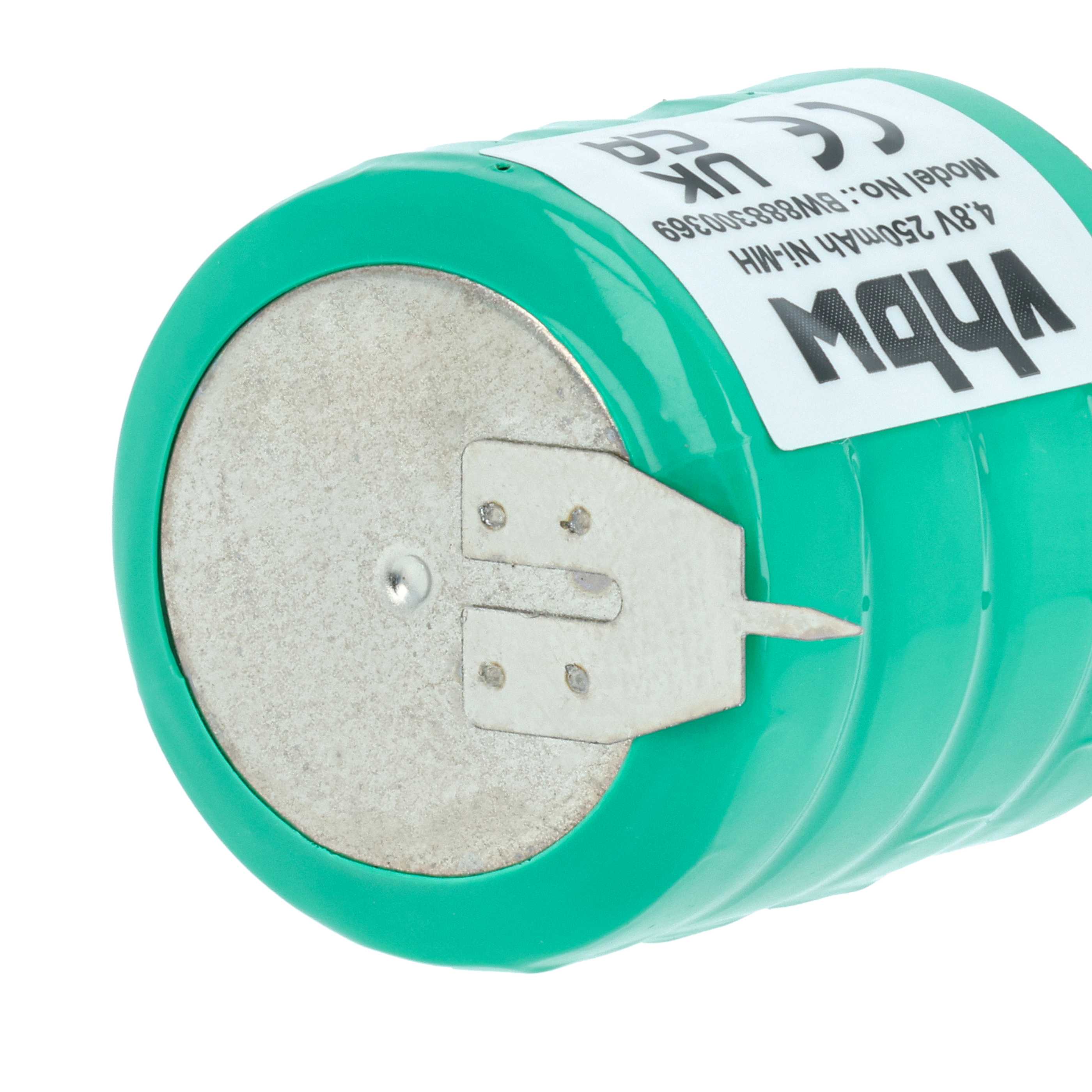 Button Cell Battery Type V250H 3 Pins for Model Building Solar Lamps etc. - 250 mAh 4.8 V NiMH