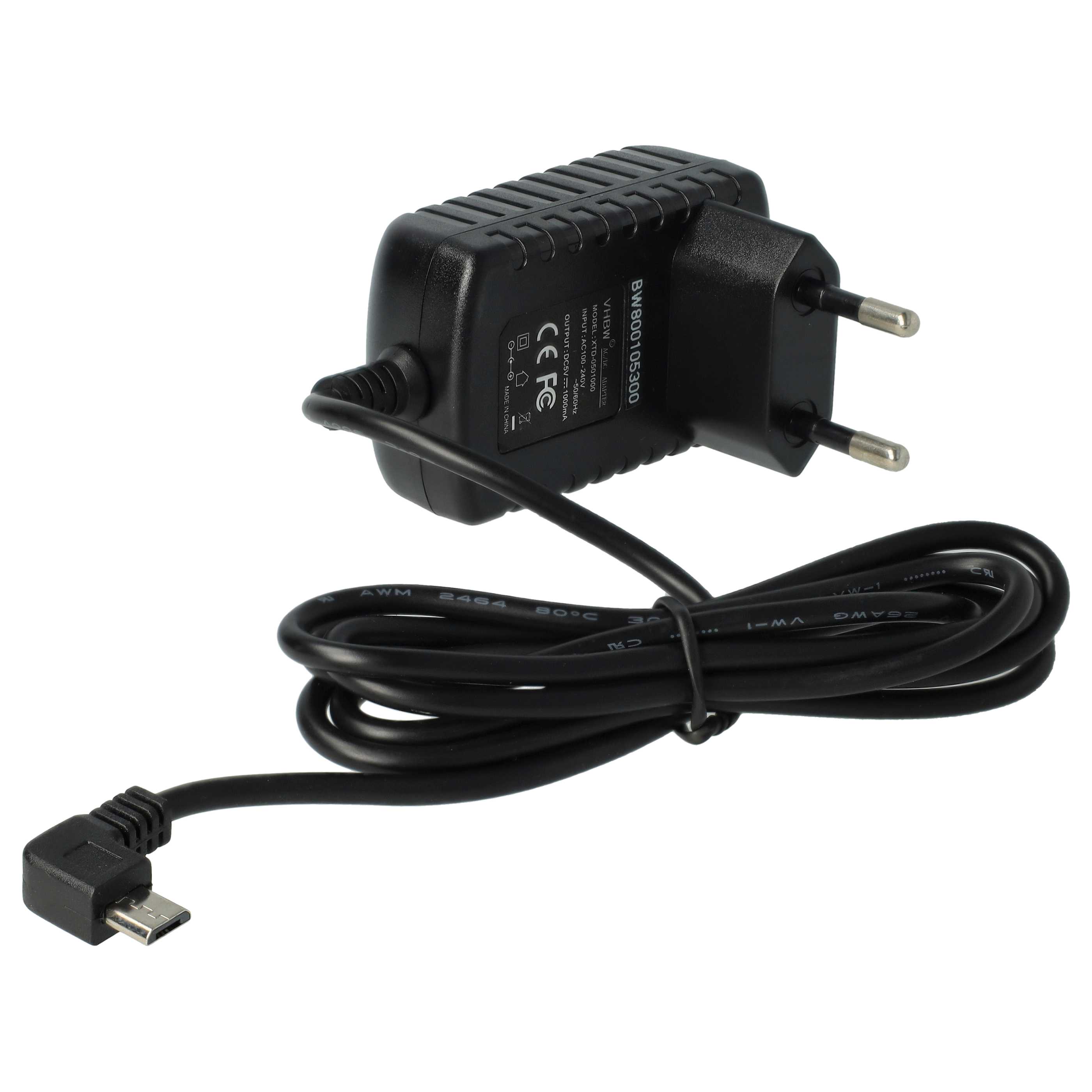 Micro USB Charger replaces Philips CP1759/01, CP1484/01 for Philips Electric Devices etc. - 1.0 A / 5 V