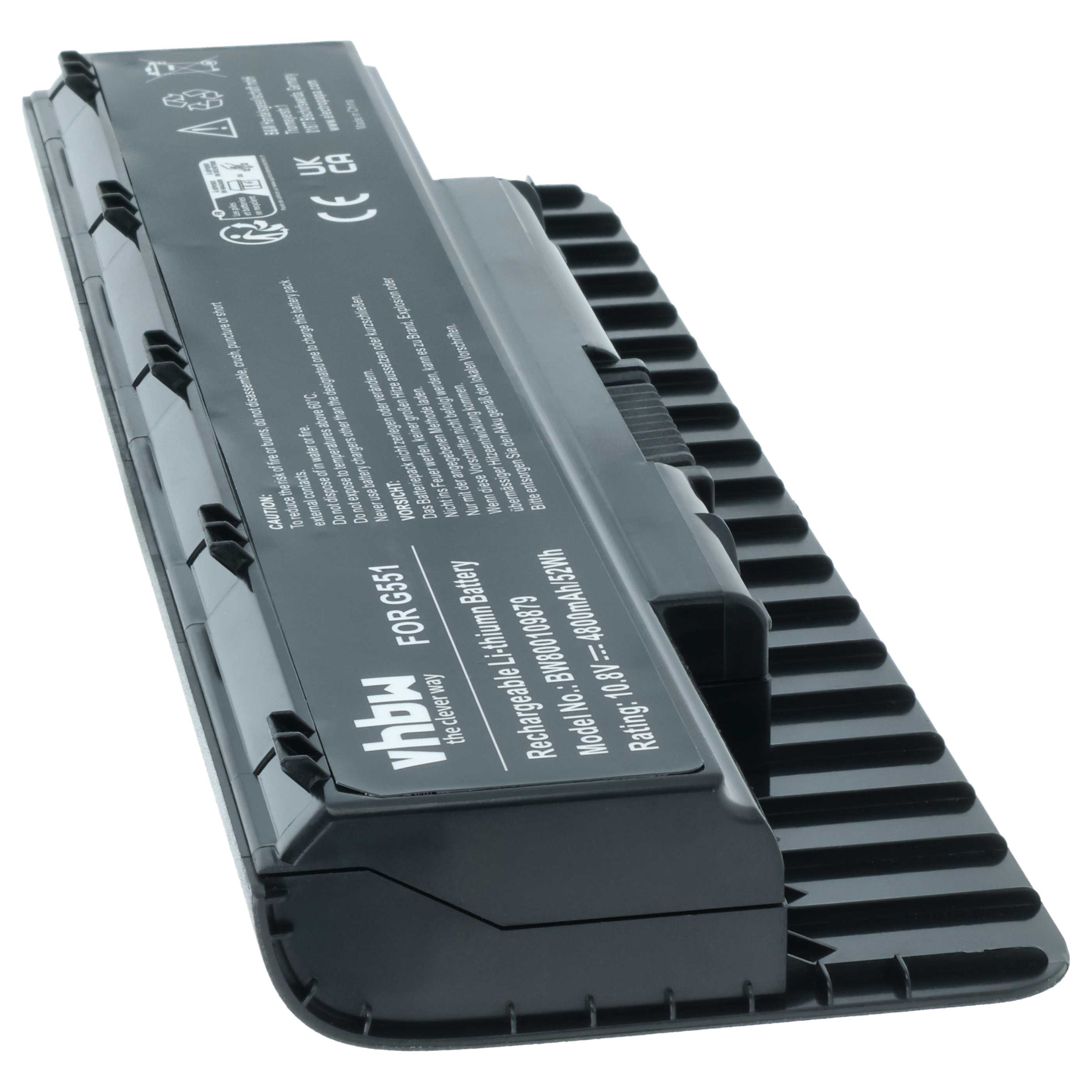 Akumulator do laptopa zamiennik Asus A32N14O5, A32LI9H, 0B110-00300000 - 4800 mAh 10,8 V Li-Ion, czarny