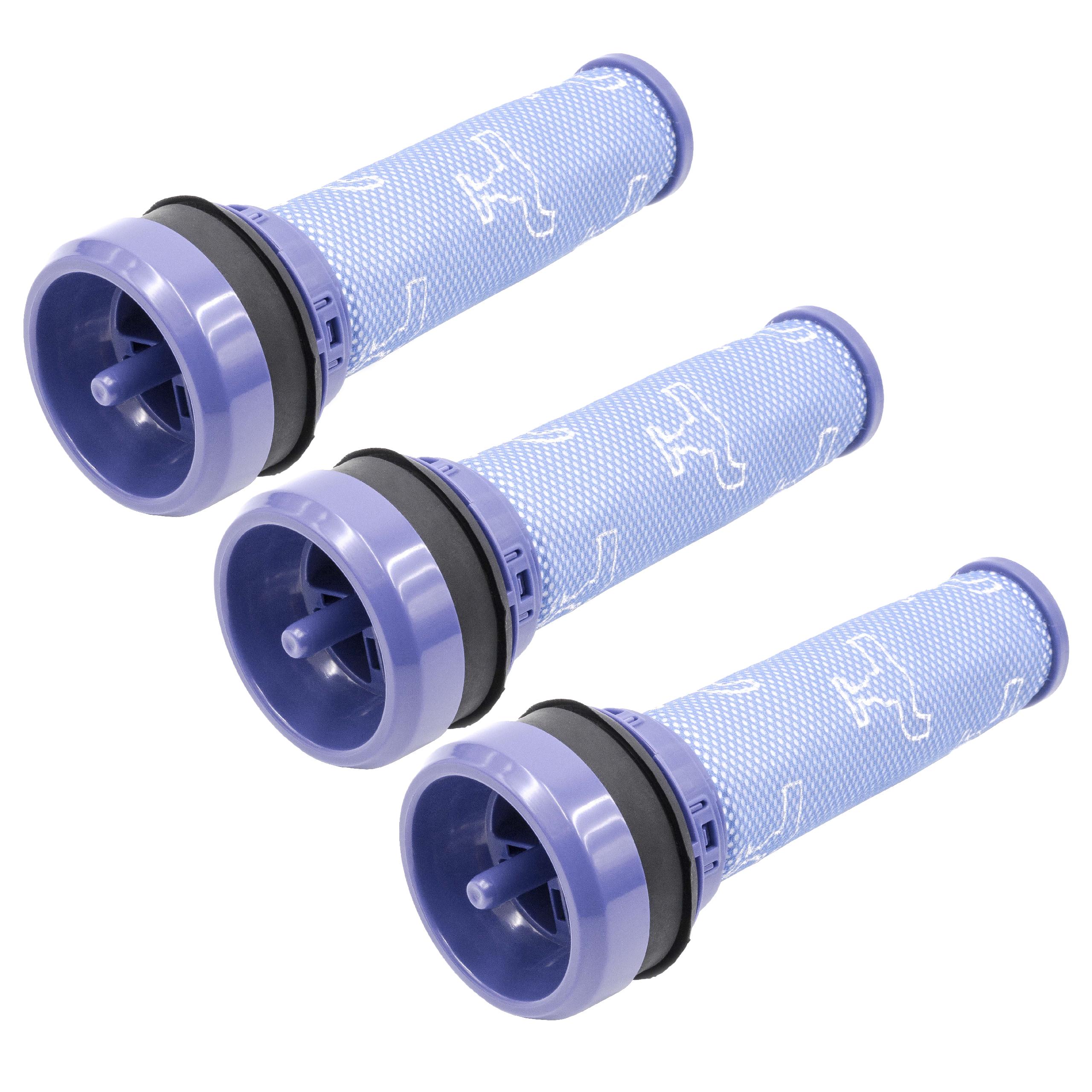 3x Filtro reemplaza Dyson 923413-01, 92341301 para aspiradora - filtro pre-motor