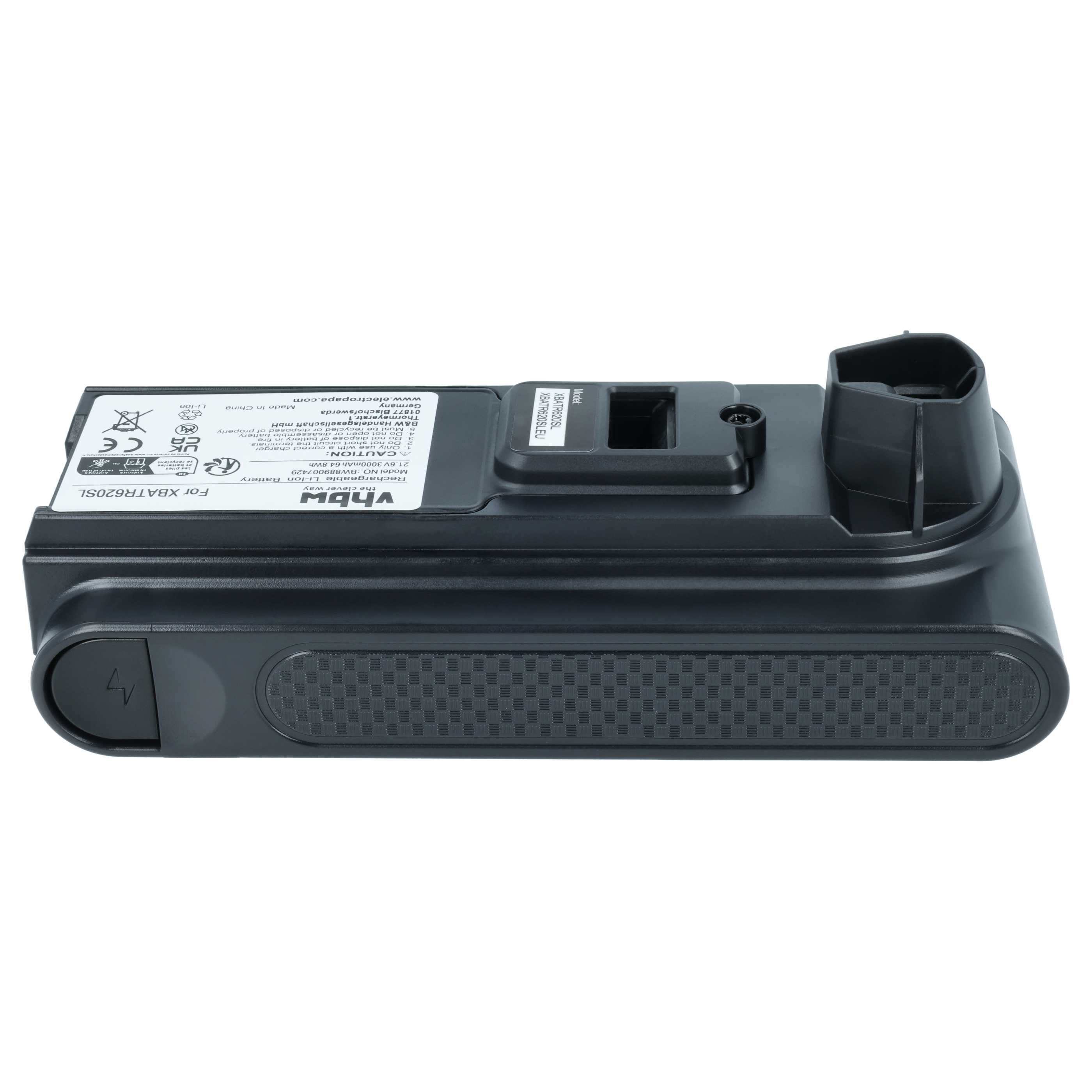 Battery replaces Shark XBATR620SL, XBATR625SLEU, XBATR625SL for Shark 3000mAh, 21.6V, Li-Ion