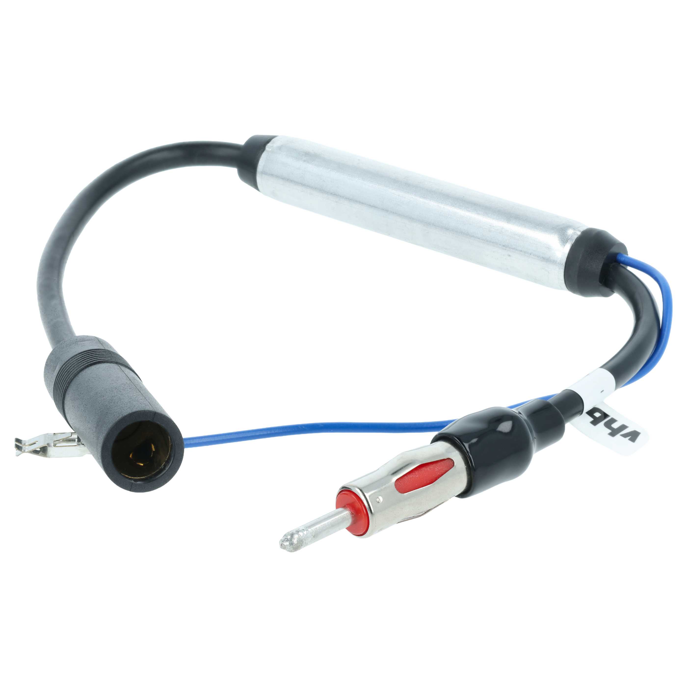 Antenna Amplifier DIN (m) to DIN (f) for Audi, Seat, VW Vehicles - for Phantom Power Supply, 35 cm