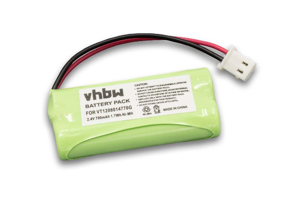 Batterie remplace Motorola VT1208014770G pour moniteur bébé - 700mAh 2,4V NiMH