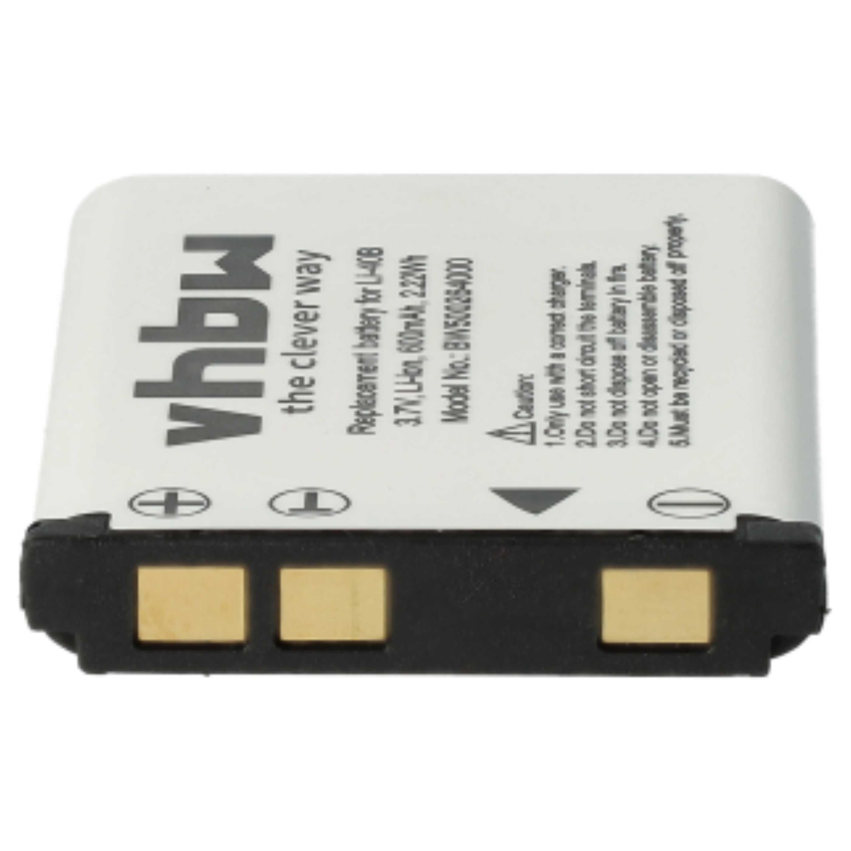 Battery Replacement for Fuji / Fujifilm NP-45A, NP-45 - 600mAh, 3.7V, Li-Ion