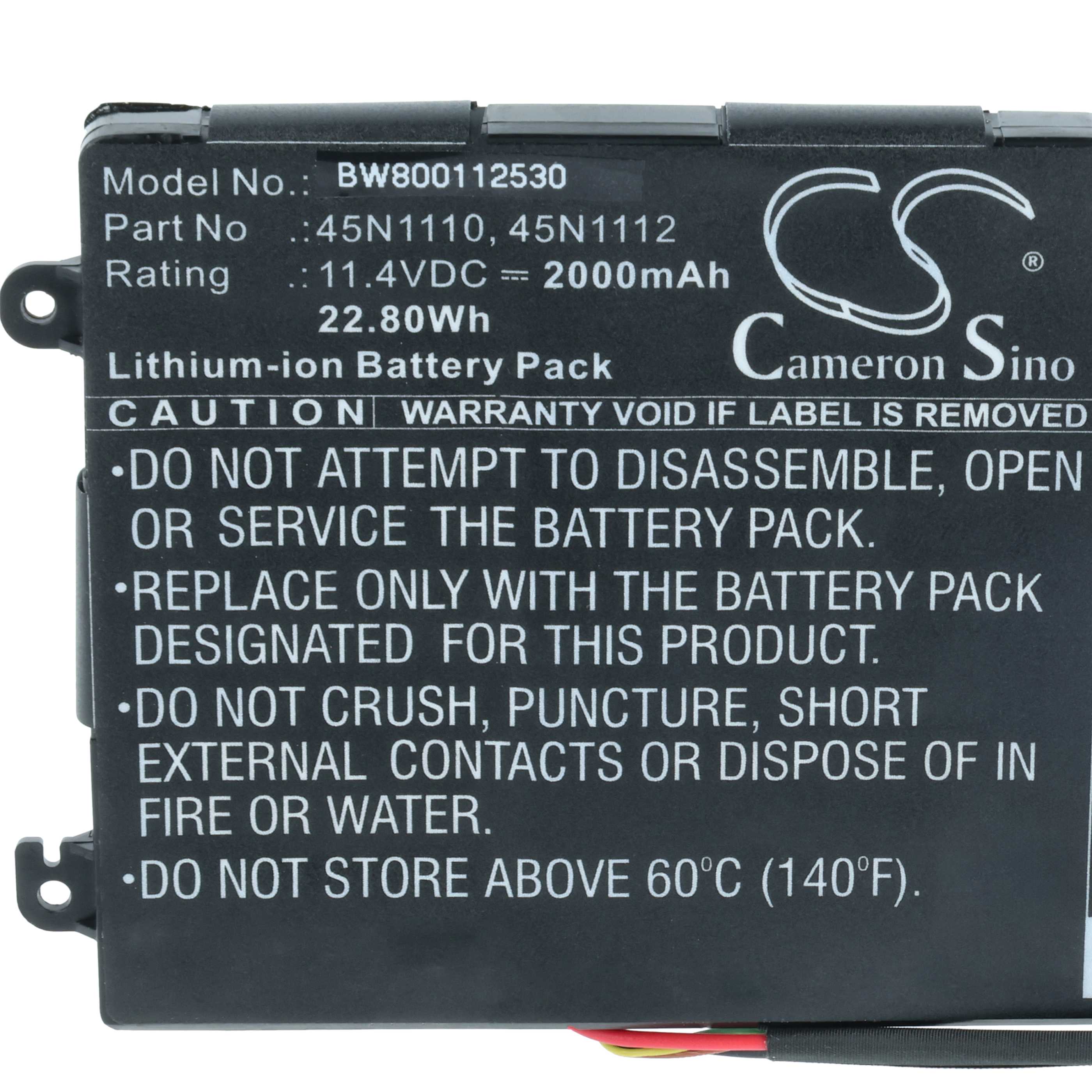 Akumulator do laptopa zamiennik Lenovo 45N1113, 45N1110, 45N1112 - 2000 mAh 11,4 V Li-Ion