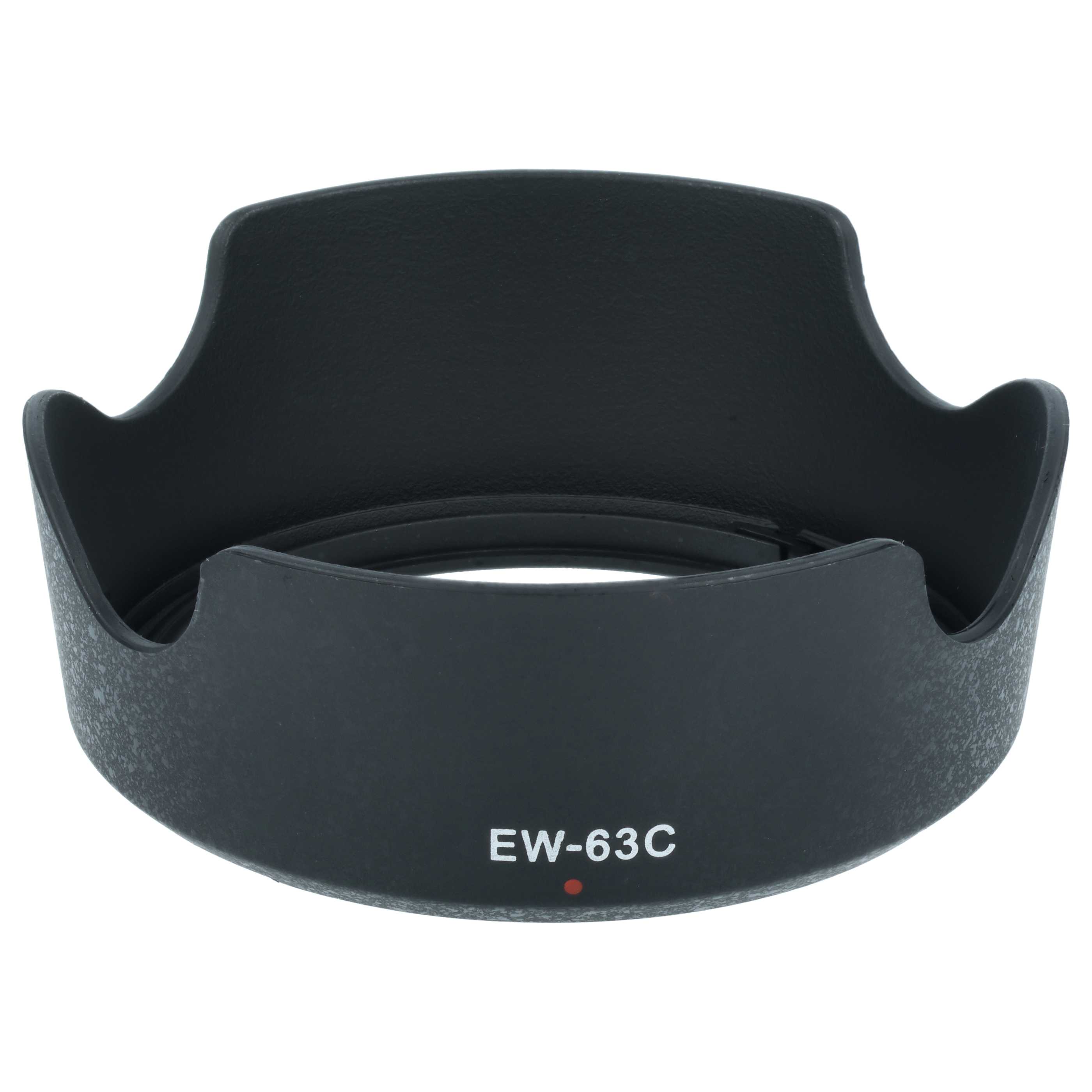 Lens Hood replaces Canon EW-63C for Canon Lens with 58 mm Diameter, plastic, black