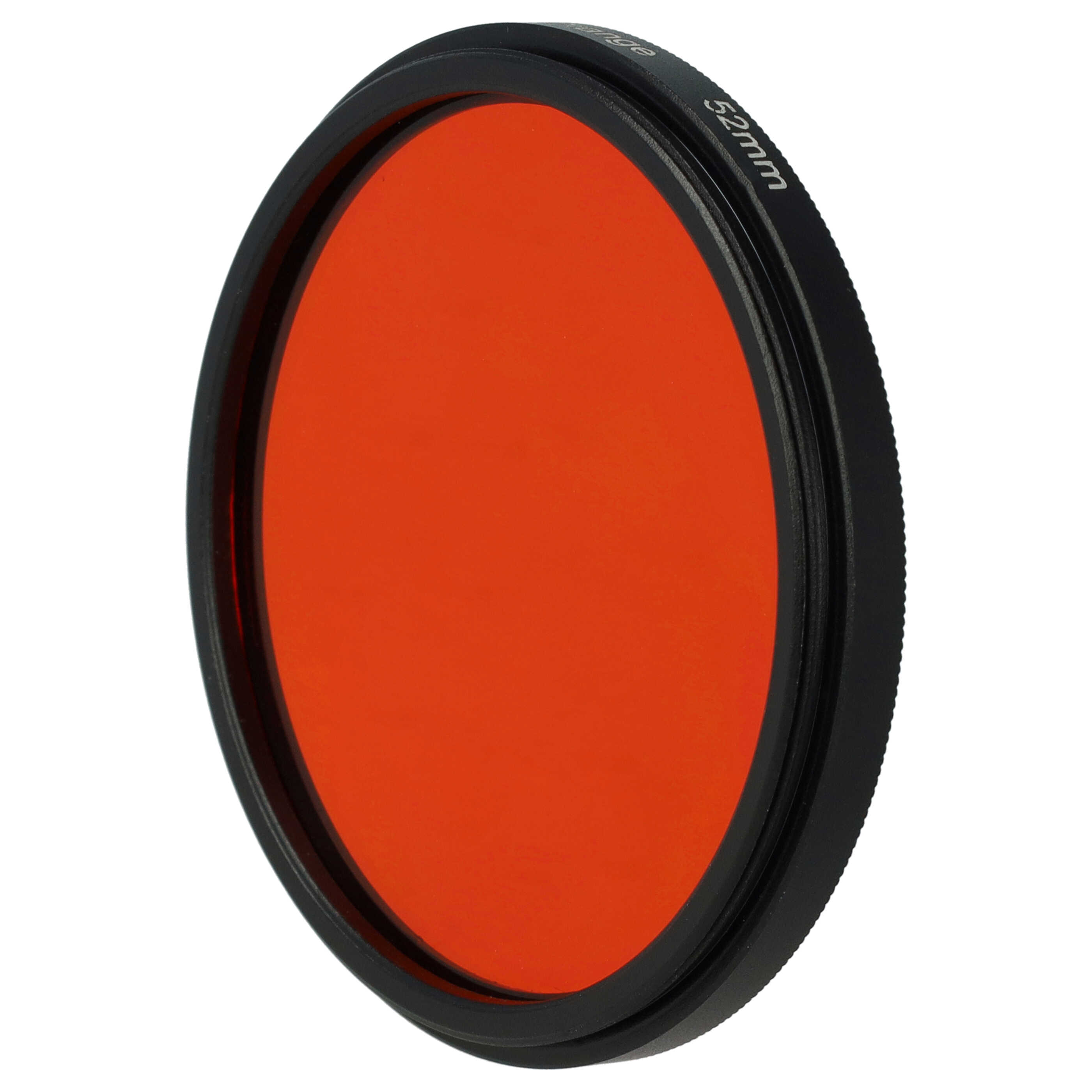 Filtro de color para objetivo de cámara con rosca de filtro de 52 mm - Filtro naranja