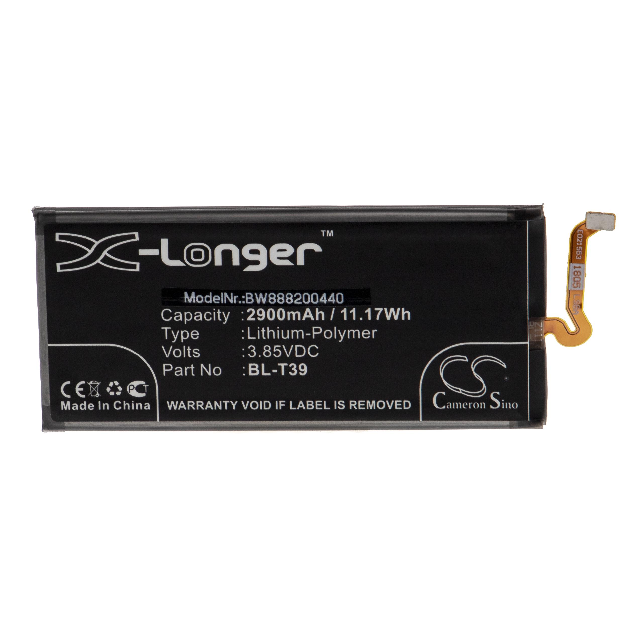 Batteria sostituisce LG BL-T39, EAC63878401 per cellulare LG - 2900mAh 3,85V Li-Poly